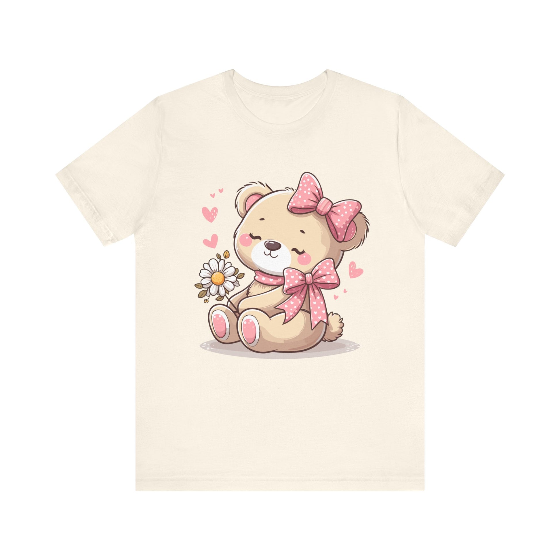 Coquette Teddy Bear Aesthetic Unisex Jersey Short Sleeve Tee - Bebe Buchi