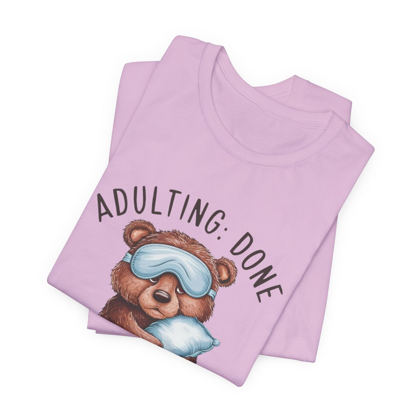 Adulting Funny T - Shirt Silly Meme Tee Mental Health Goofy Y2K Shirt Trendy Cartoon Vintage ADHD Funny Shirts - Bebe Buchi