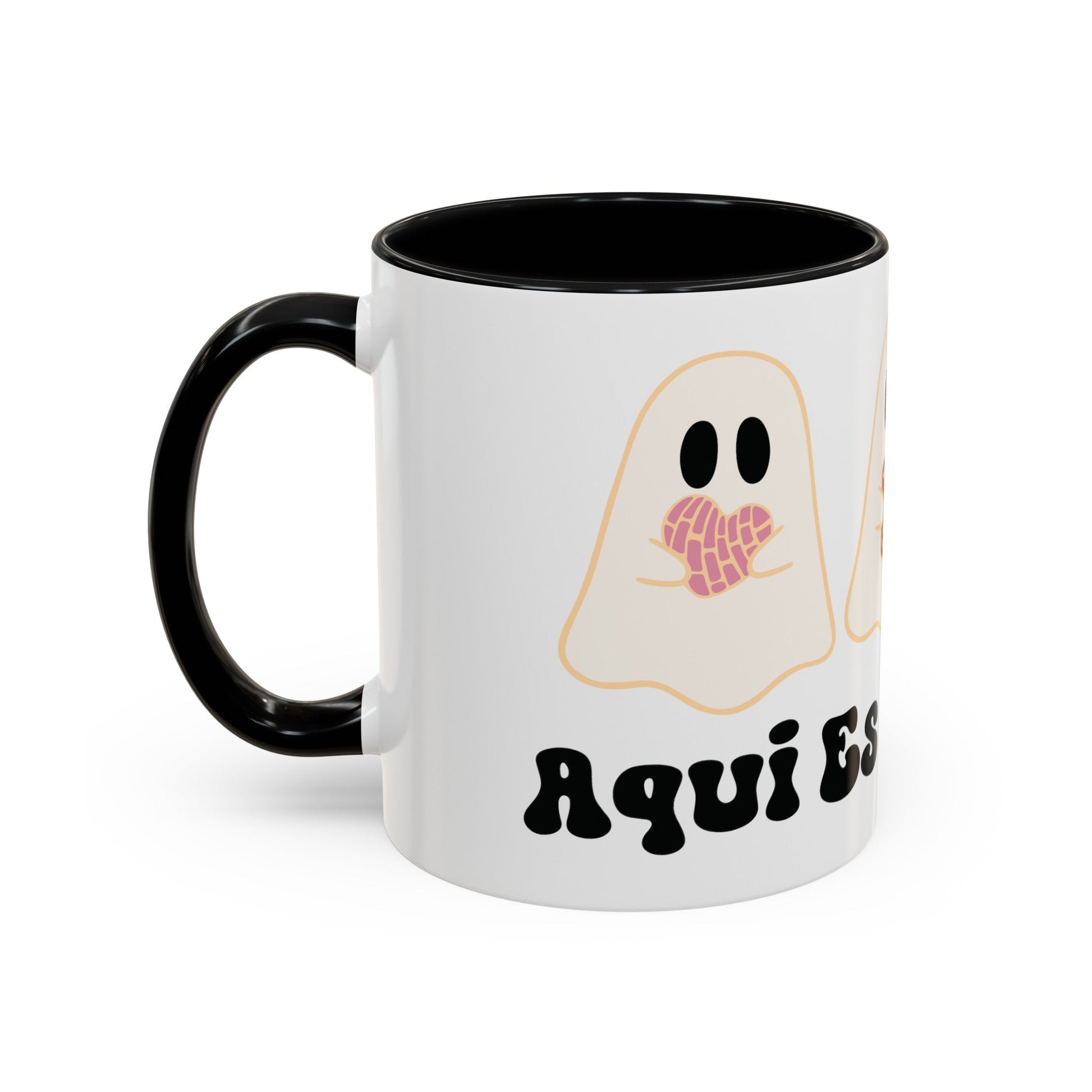 Aqui EsPanTan Accent Coffee Mug for Halloween Cute Kawaii Ghost - Bebe Buchi