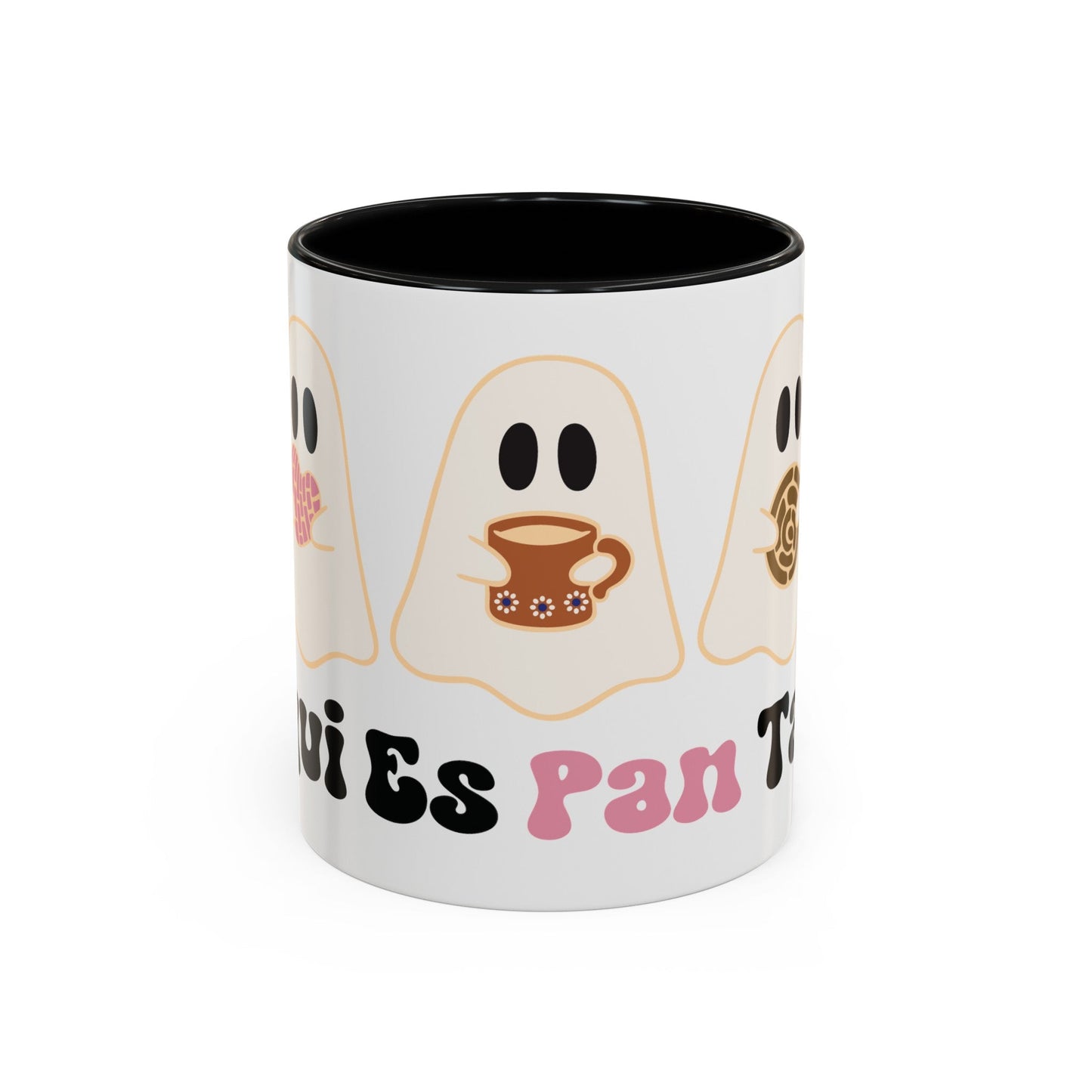 Aqui EsPanTan Accent Coffee Mug for Halloween Cute Kawaii Ghost - Bebe Buchi