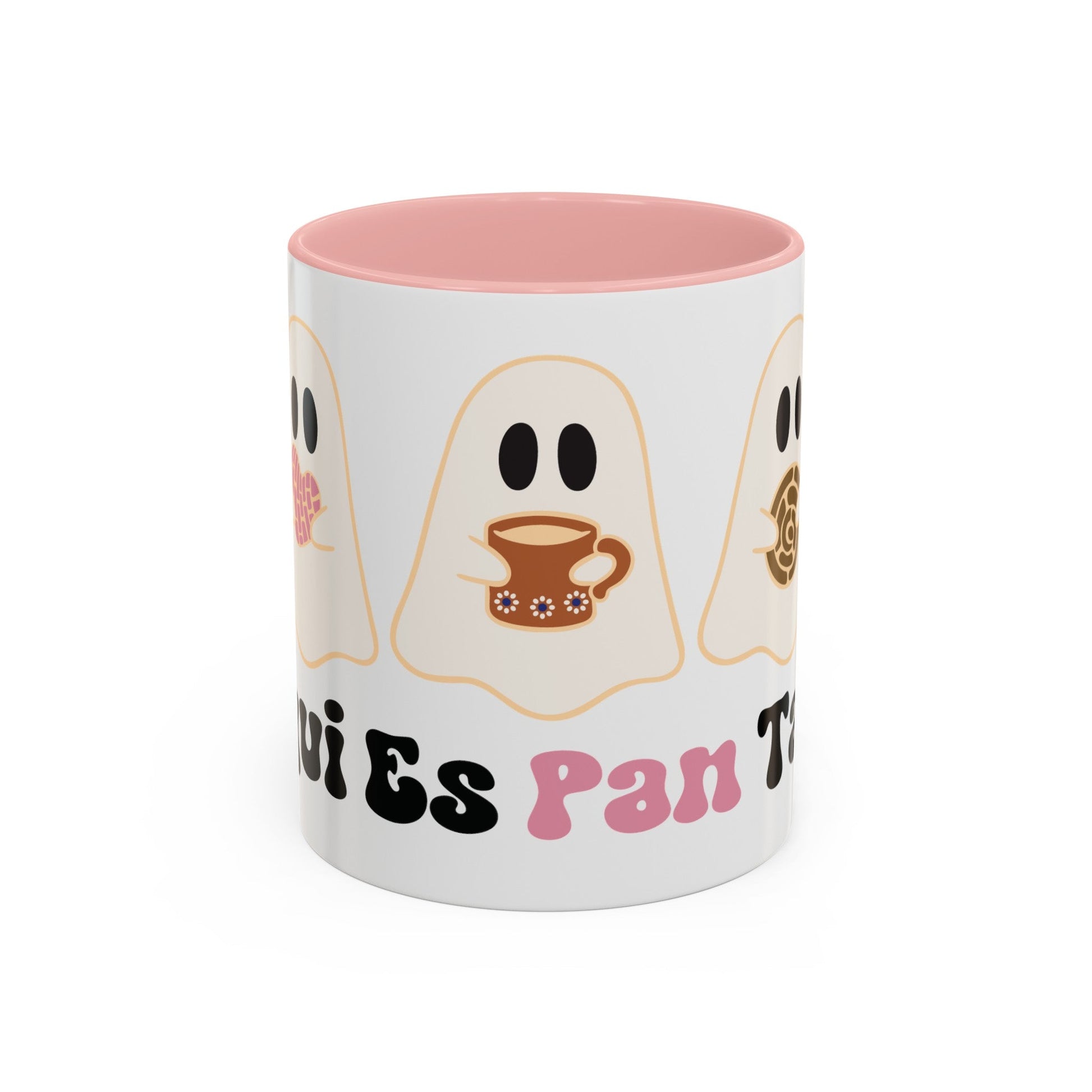 Aqui EsPanTan Accent Coffee Mug for Halloween Cute Kawaii Ghost - Bebe Buchi