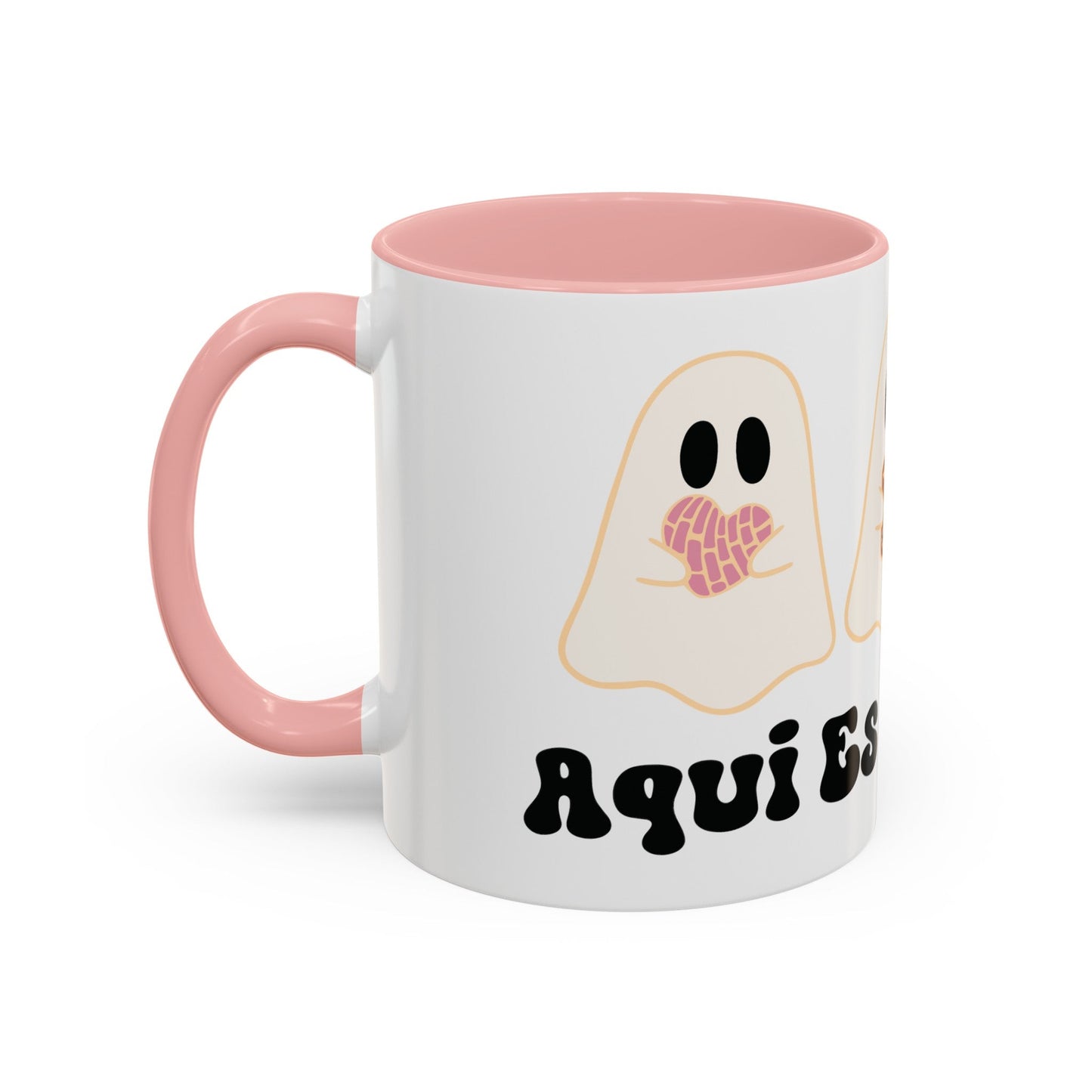 Aqui EsPanTan Accent Coffee Mug for Halloween Cute Kawaii Ghost - Bebe Buchi