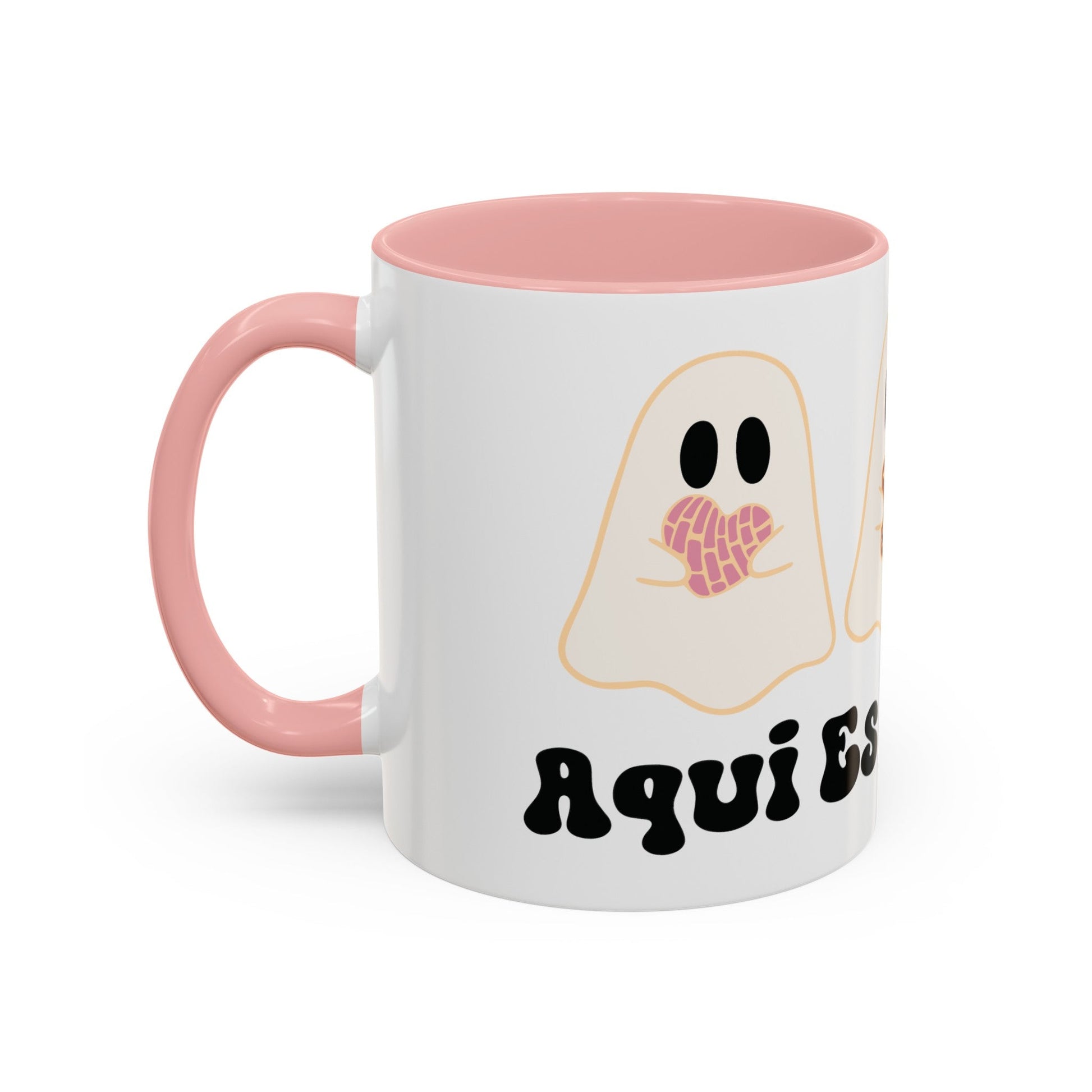 Aqui EsPanTan Accent Coffee Mug for Halloween Cute Kawaii Ghost - Bebe Buchi