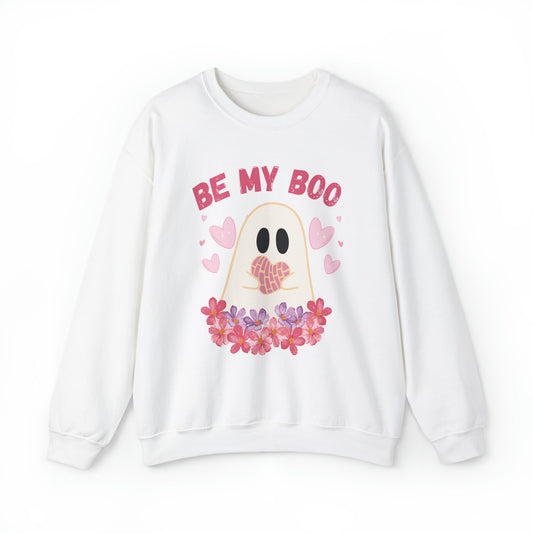 Be My Boo Sweatshirt, Ghost Sweater, Valentines Day Hoodie, XOXO Sweatshirt, Women Valentines Day Sweatshirt, Heart Sweatshirt, Pan Dulce - Bebe Buchi