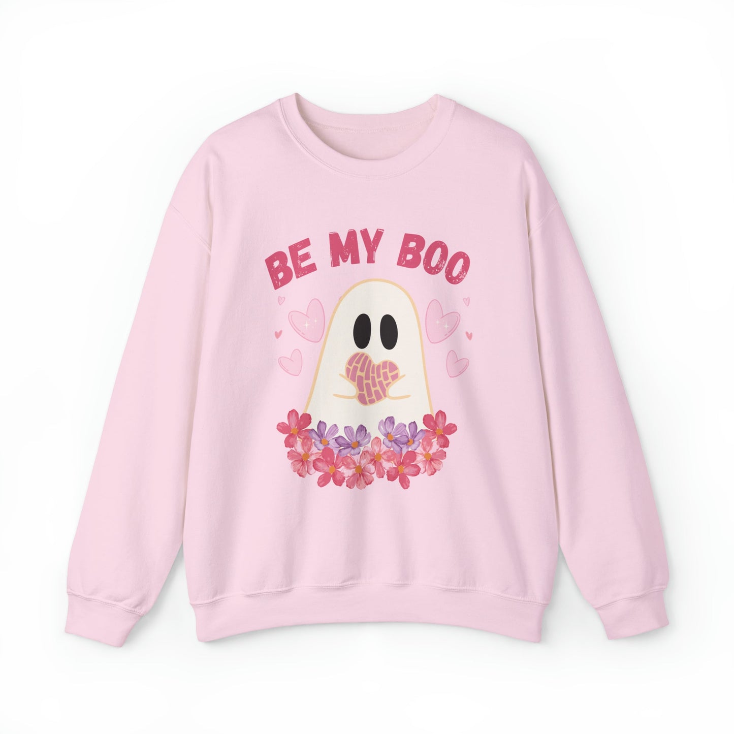 Be My Boo Sweatshirt, Ghost Sweater, Valentines Day Hoodie, XOXO Sweatshirt, Women Valentines Day Sweatshirt, Heart Sweatshirt, Pan Dulce - Bebe Buchi