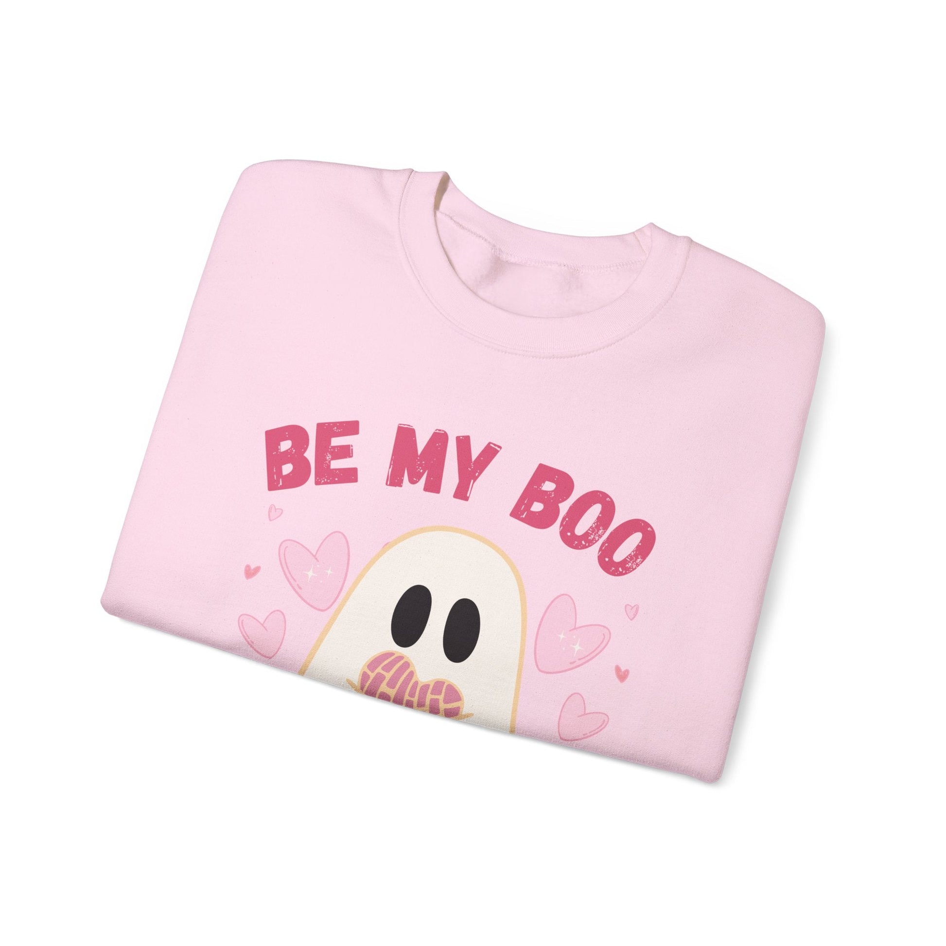 Be My Boo Sweatshirt, Ghost Sweater, Valentines Day Hoodie, XOXO Sweatshirt, Women Valentines Day Sweatshirt, Heart Sweatshirt, Pan Dulce - Bebe Buchi