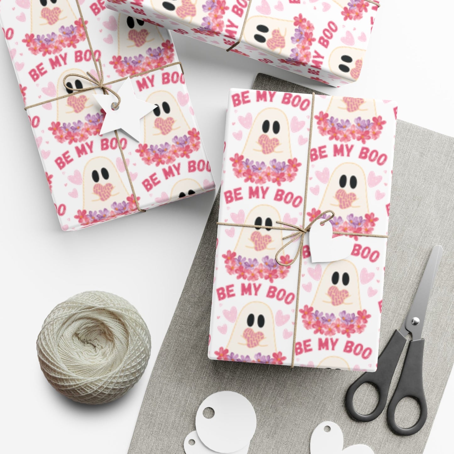 Be My Boo Valentine's Day Gift Wrap Papers - Bebe Buchi