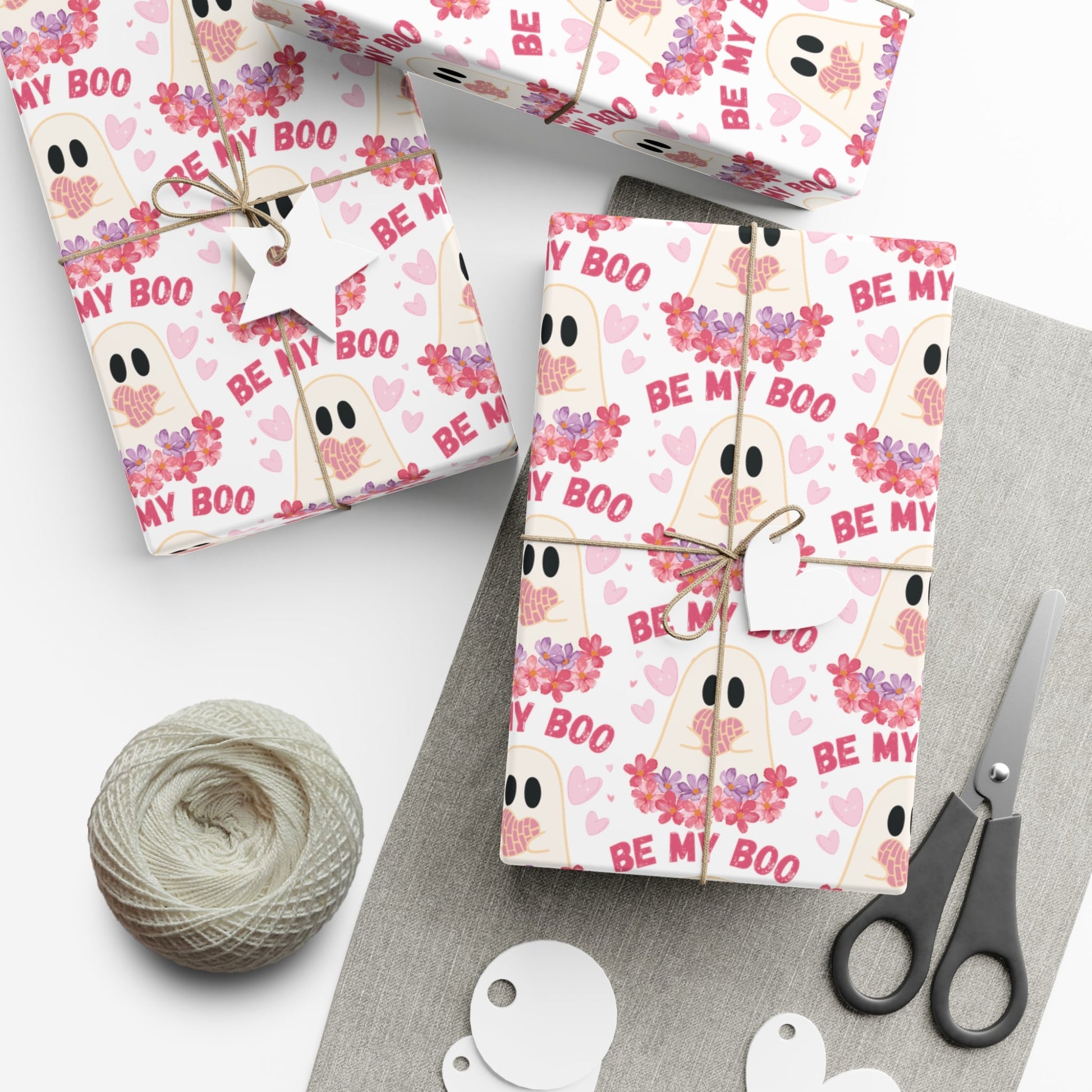 Be My Boo Valentine's Day Gift Wrap Papers - Bebe Buchi