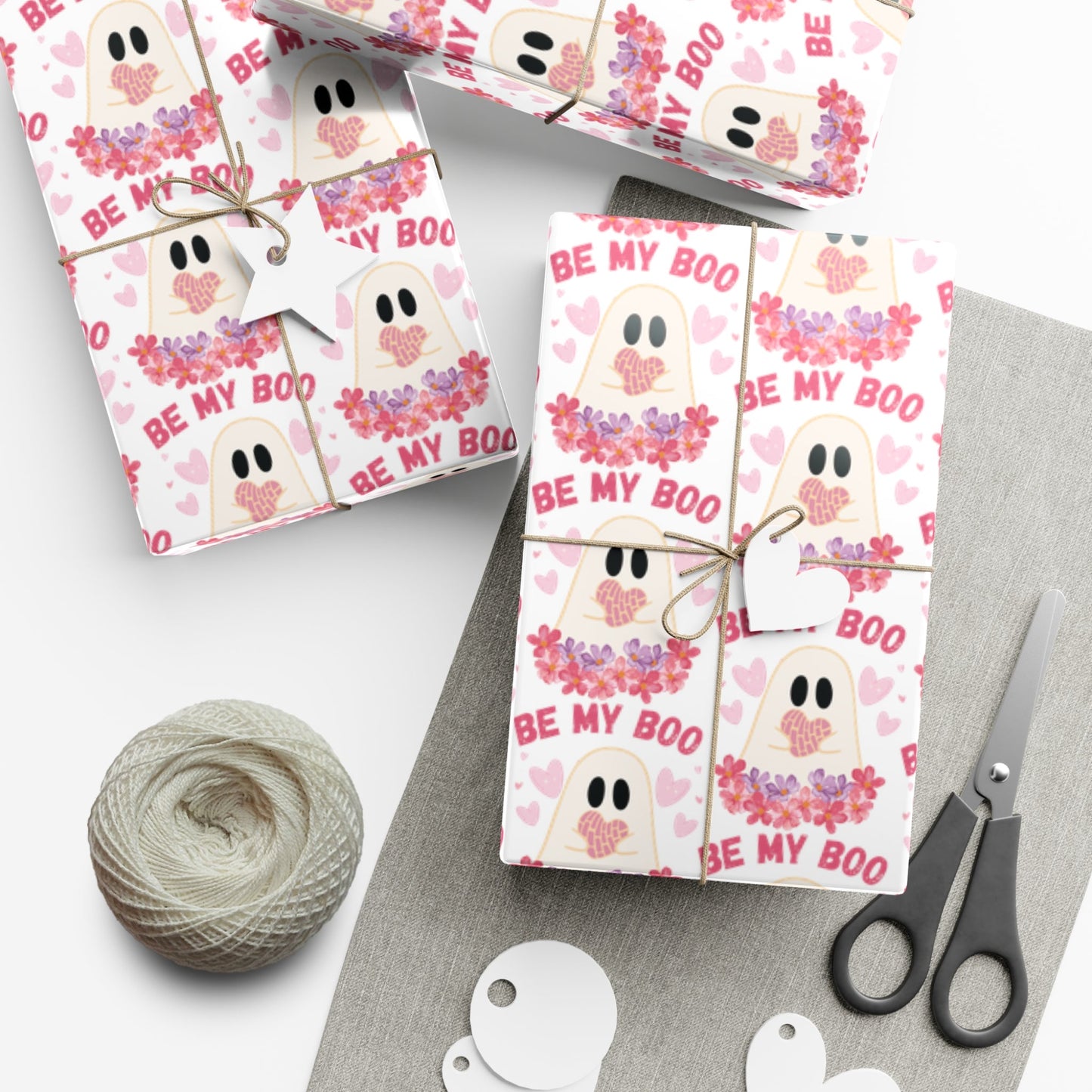 Be My Boo Valentine's Day Gift Wrap Papers - Bebe Buchi