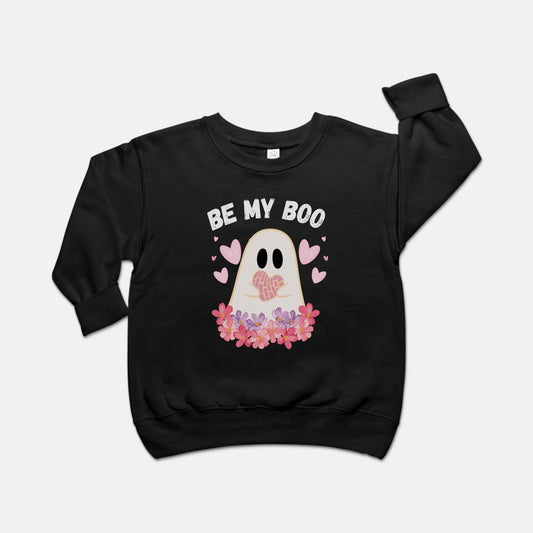 Be My Boo Valentines Toddler Crew Neck Sweatshirt - 3317 - Bebe Buchi