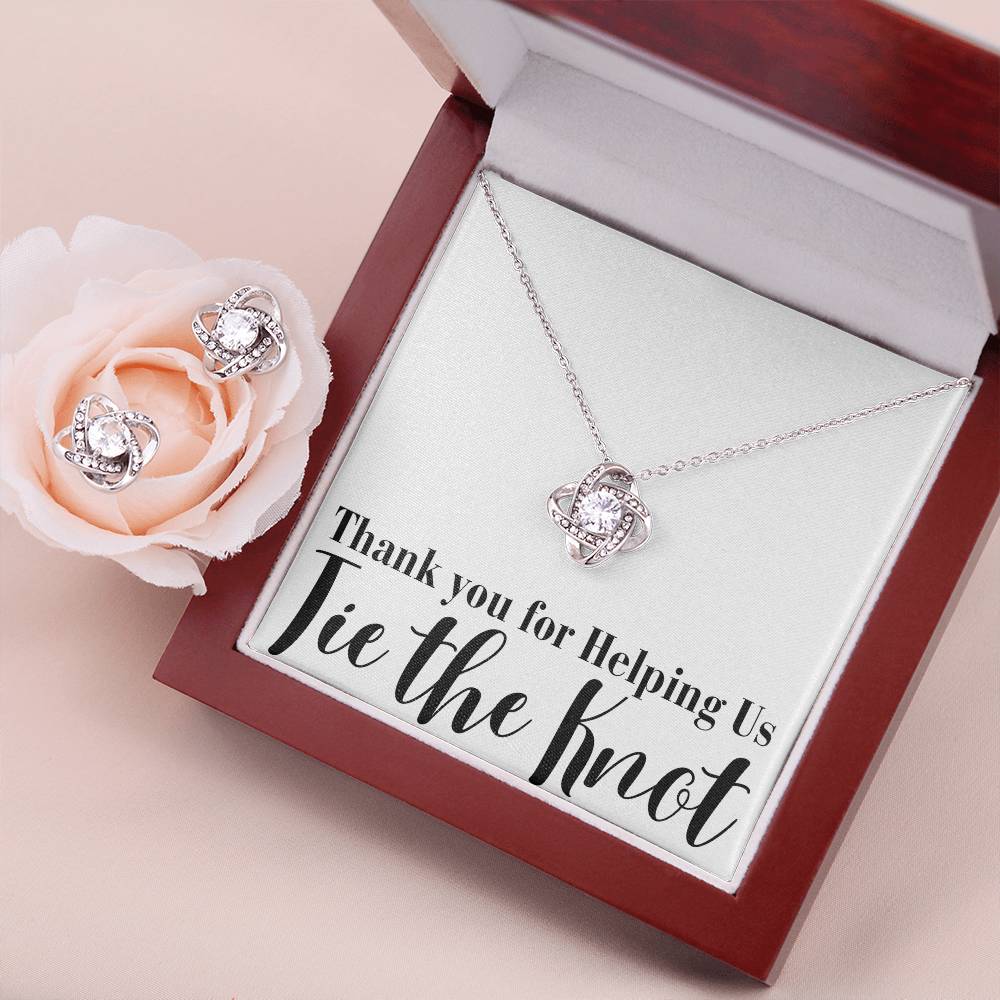 Bridesmaid Thank You Earring and Necklace Gift Set - Bebe Buchi