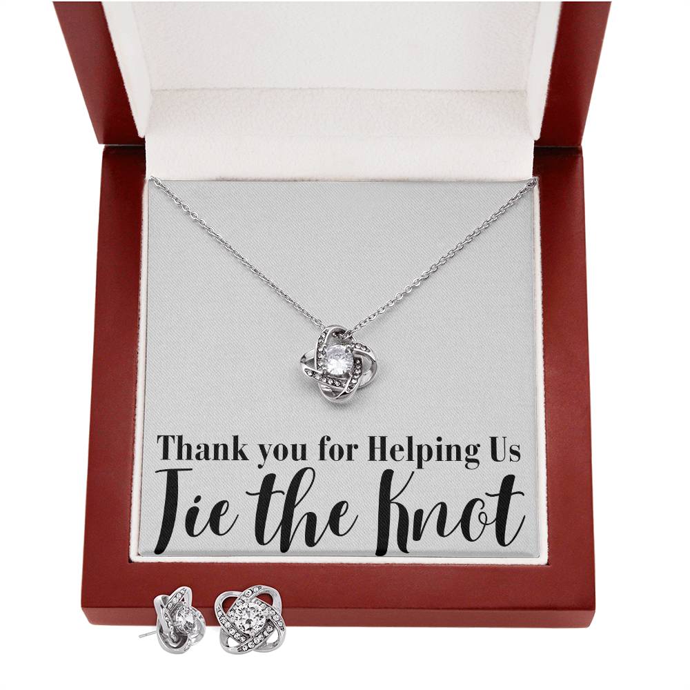 Bridesmaid Thank You Earring and Necklace Gift Set - Bebe Buchi