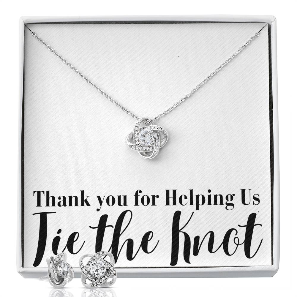 Bridesmaid Thank You Earring and Necklace Gift Set - Bebe Buchi