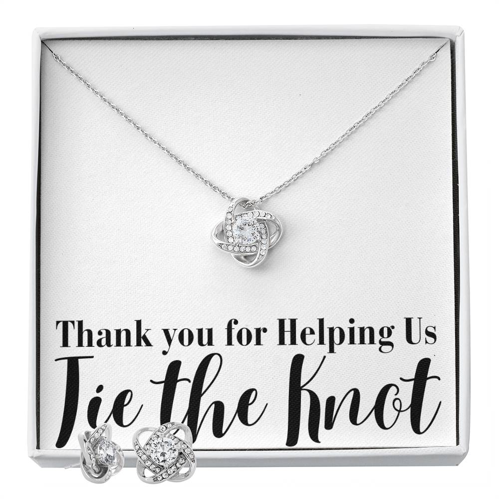 Bridesmaid Thank You Earring and Necklace Gift Set - Bebe Buchi