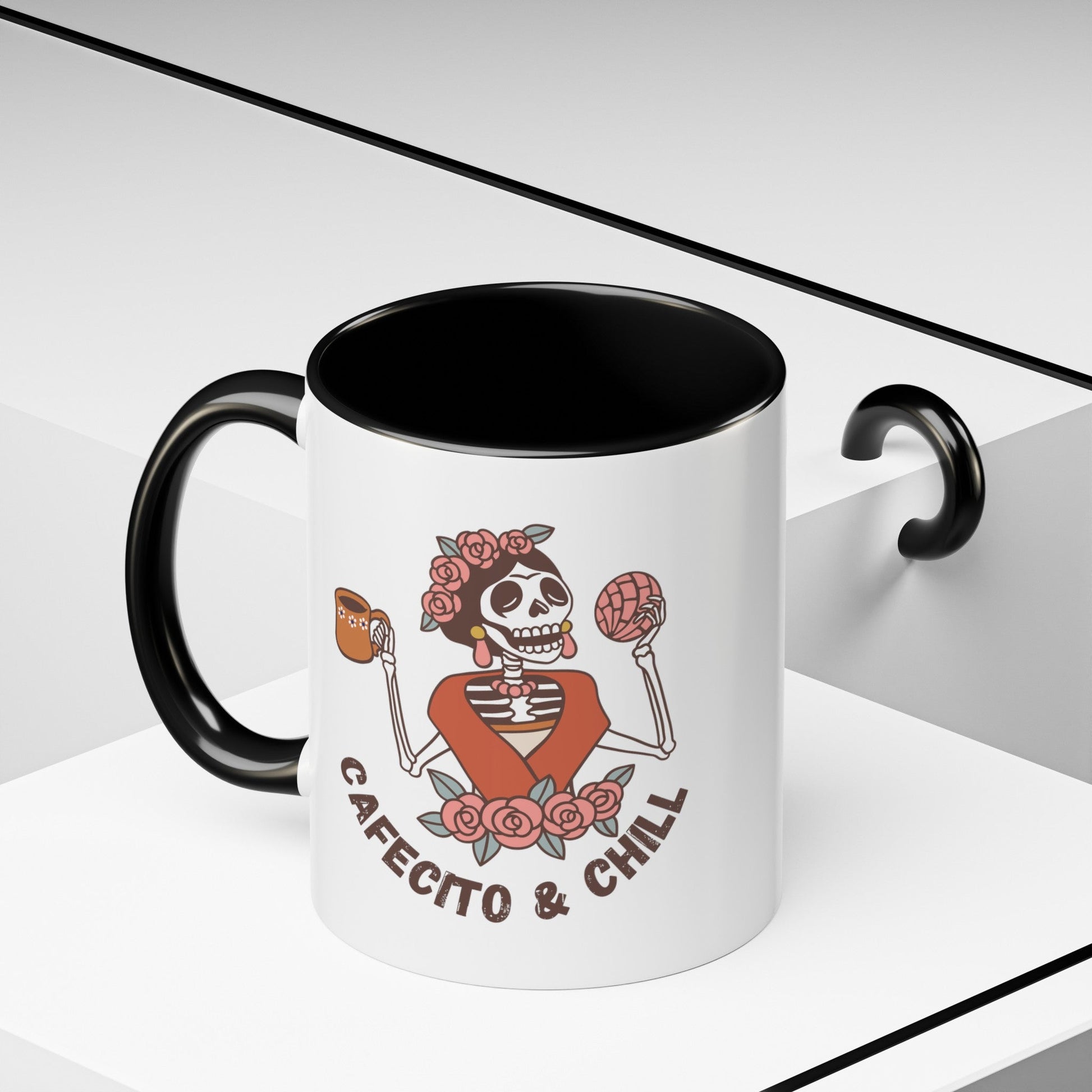 Cafecito & Chill Accent Coffee Mug, Cafecito y Chisme - Bebe Buchi