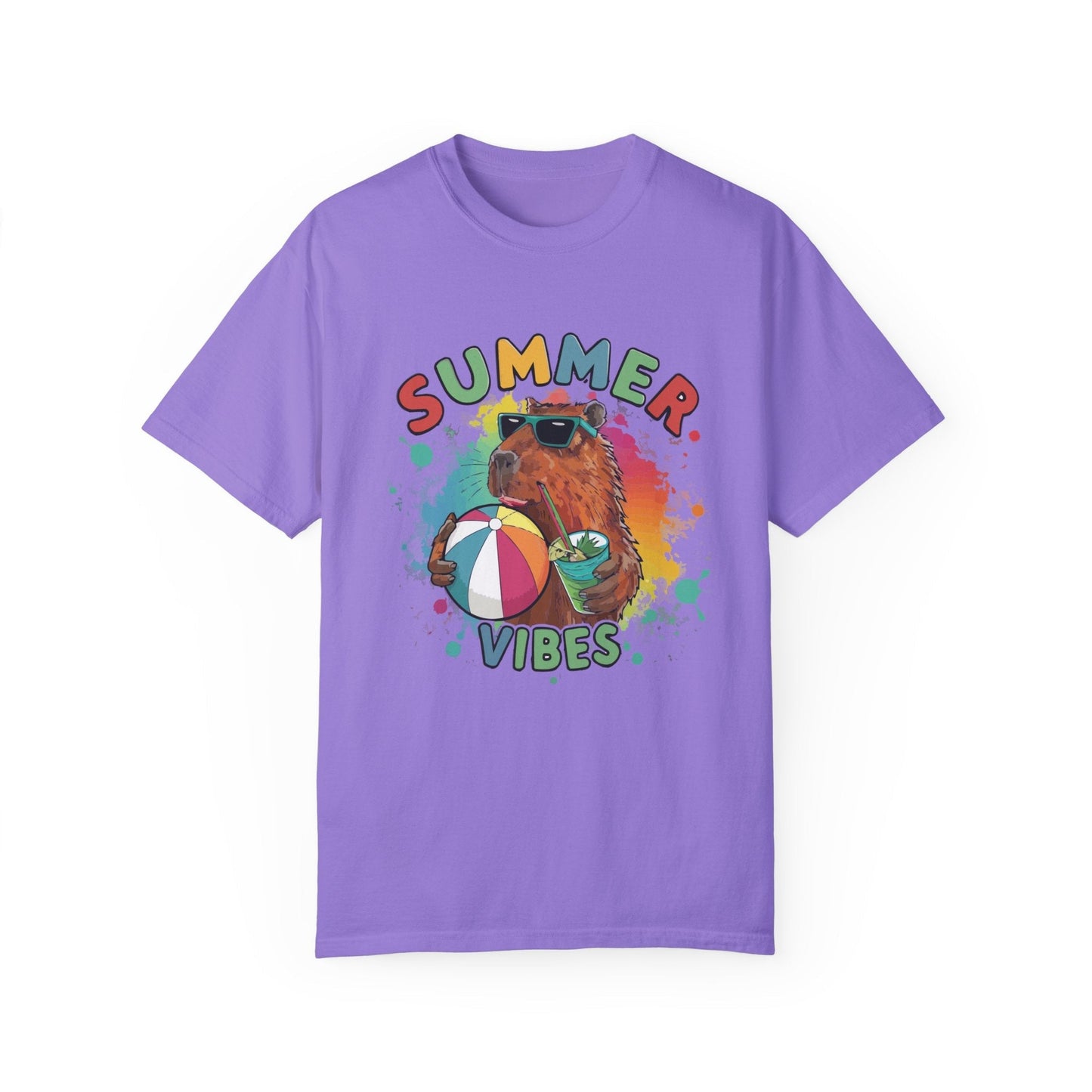 Capybara Shirt Summer Vibes for Yoga Instructor Top T - shirt - Bebe Buchi