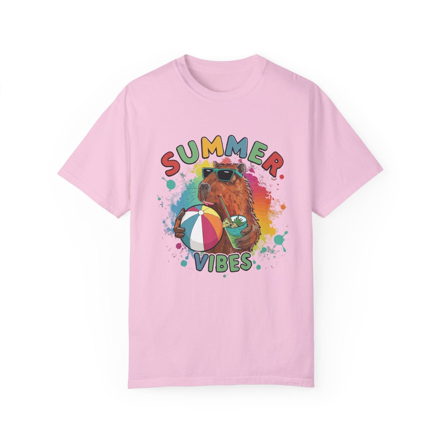 Capybara Shirt Summer Vibes for Yoga Instructor Top T - shirt - Bebe Buchi