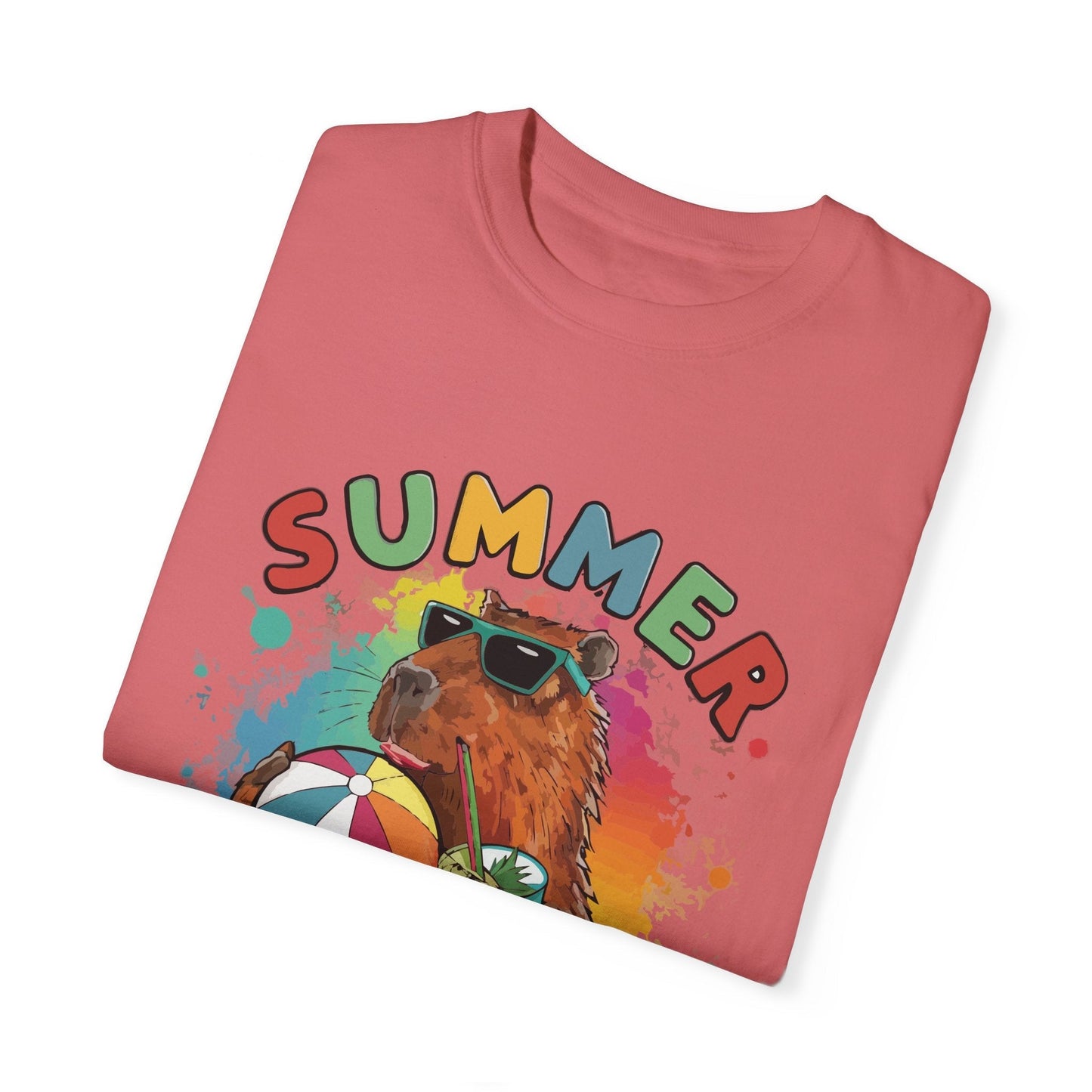 Capybara Shirt Summer Vibes for Yoga Instructor Top T - shirt - Bebe Buchi