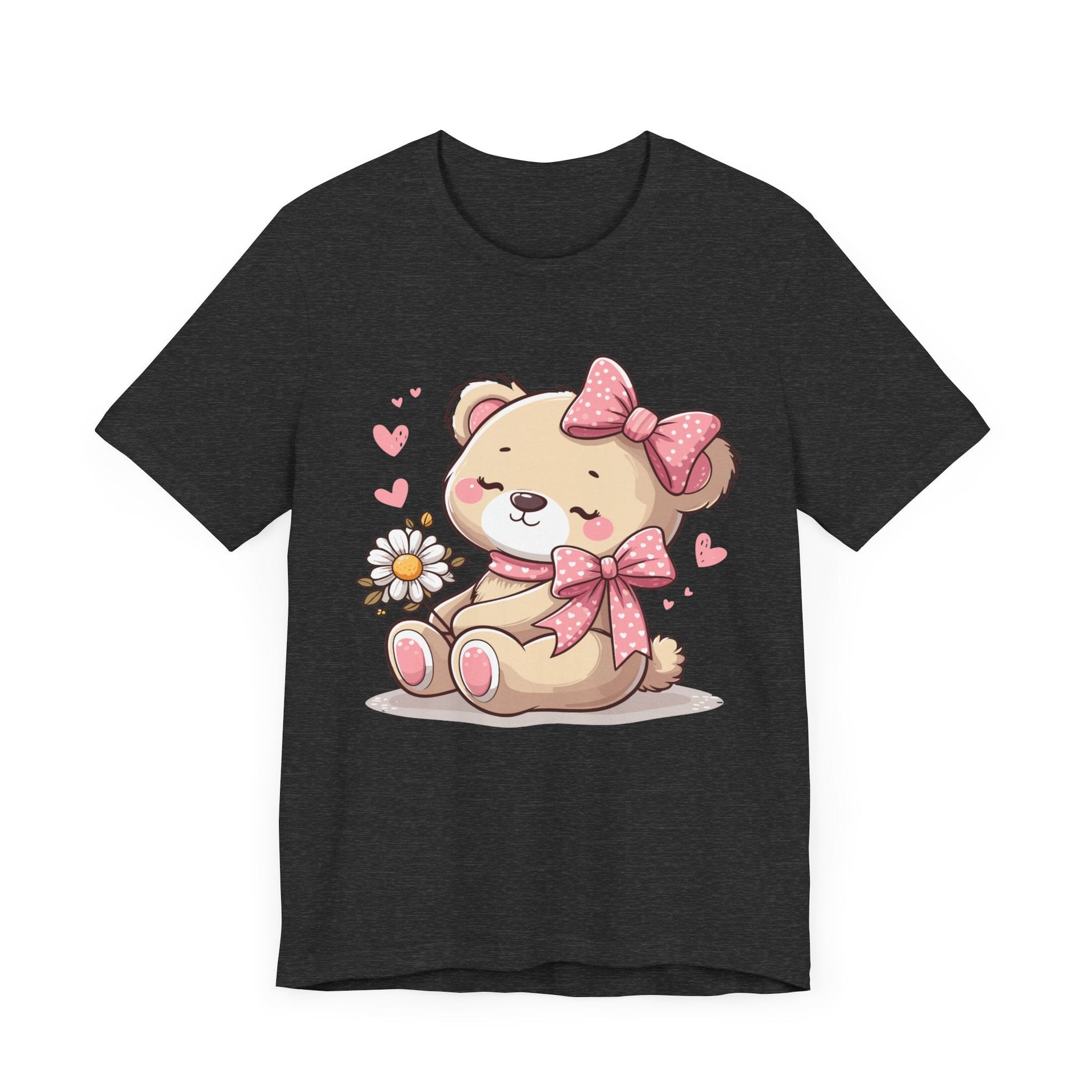 Coquette Teddy Bear Aesthetic Unisex Jersey Short Sleeve Tee - Bebe Buchi