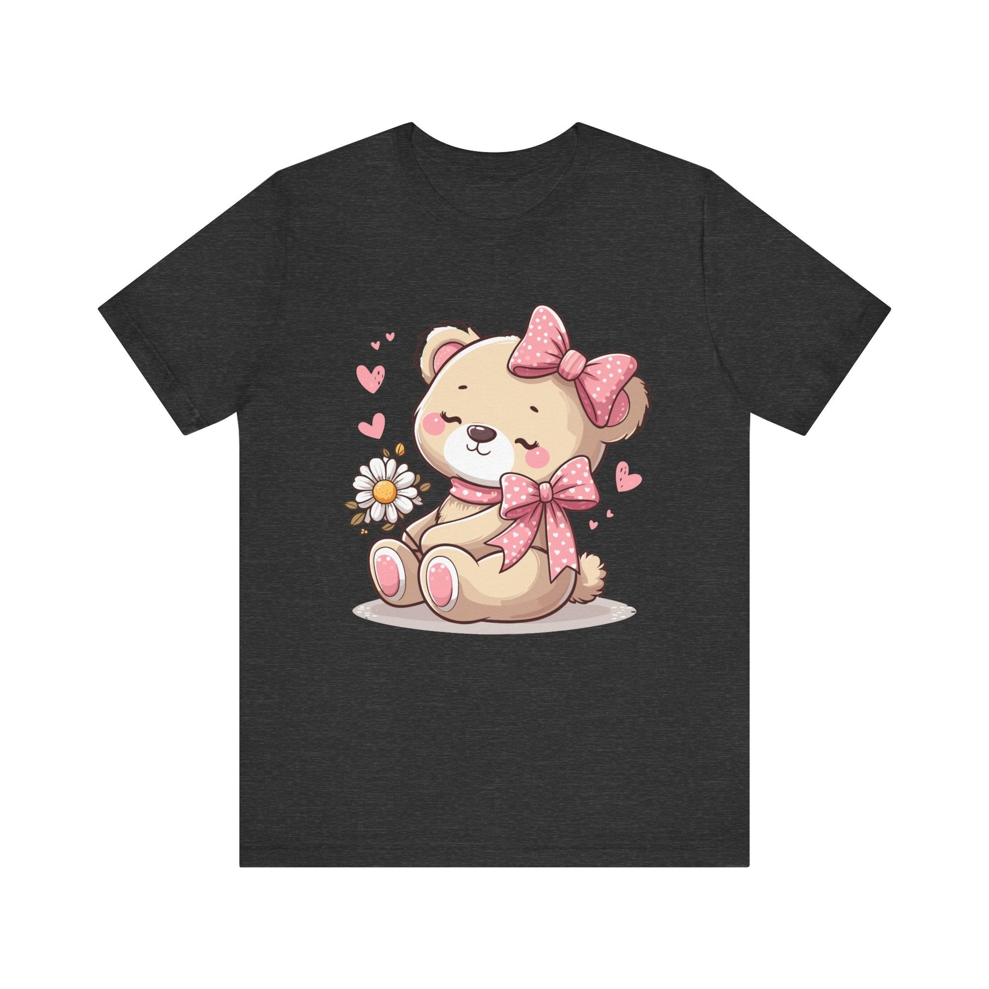 Coquette Teddy Bear Aesthetic Unisex Jersey Short Sleeve Tee - Bebe Buchi