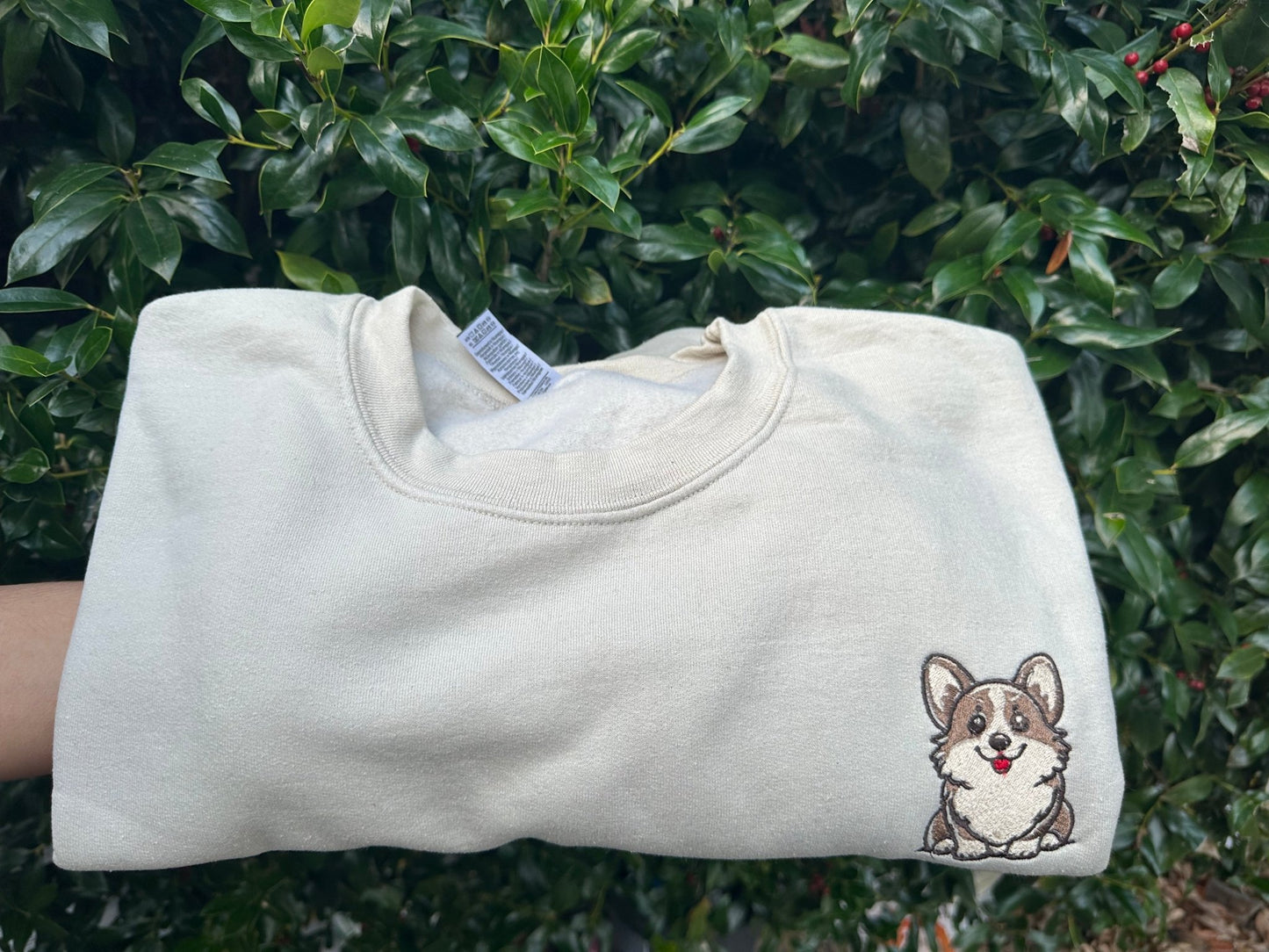 Corgi Embroidered Sweatshirt - Bebe Buchi