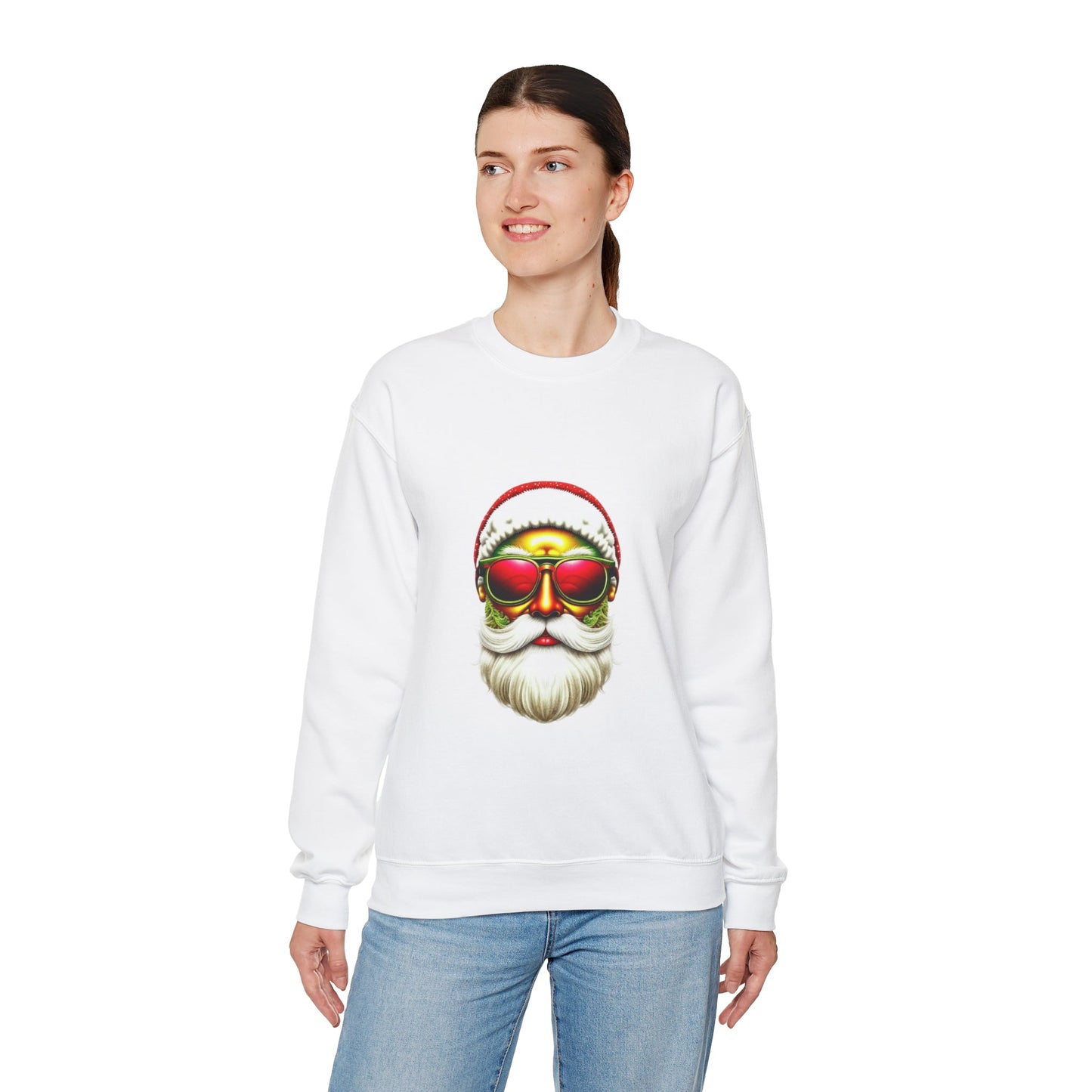 Cozy "I Love a Man in A Beard" Santa Sweatshirt, Gildan 18000 Retro Winter Hoodie, Merry Christmas Vibes, Santa Beard Shirt - Bebe Buchi