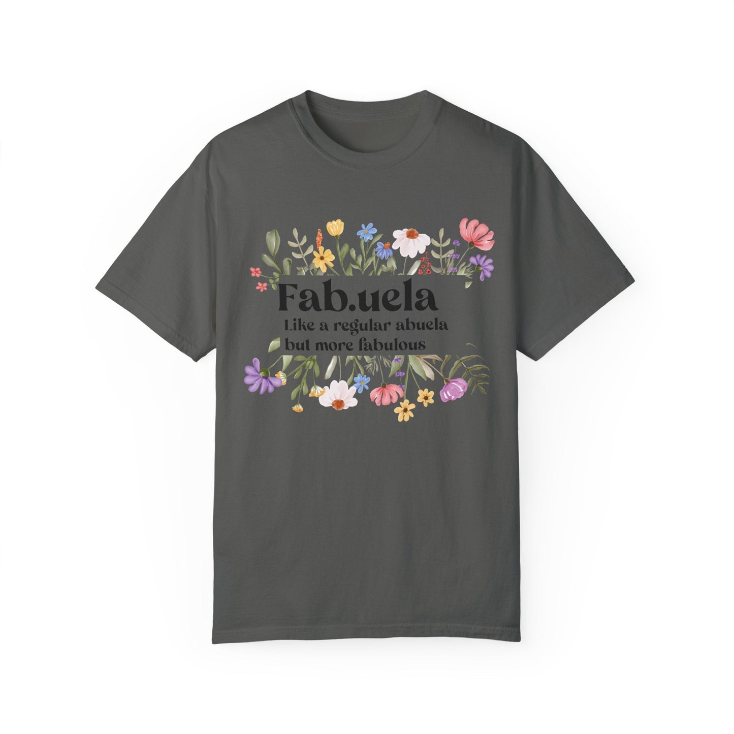 Fabuela Definition Tee - Spanish Grandma Shirt, Glamma Gift Baby Reveal Surprise for New Grandma Funny Abuela T-Shirt - Bebe Buchi