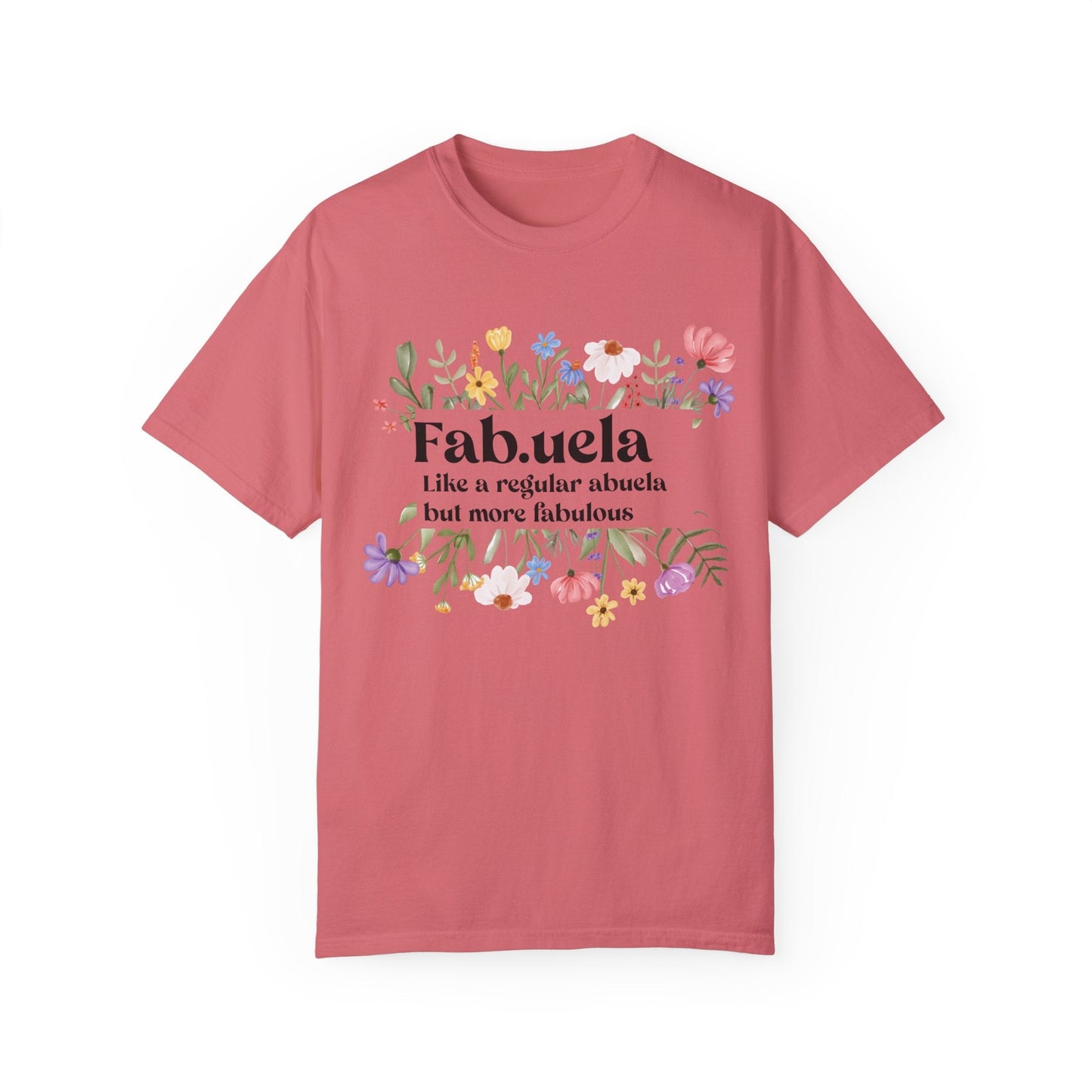 Fabuela Definition Tee - Spanish Grandma Shirt, Glamma Gift Baby Reveal Surprise for New Grandma Funny Abuela T-Shirt - Bebe Buchi