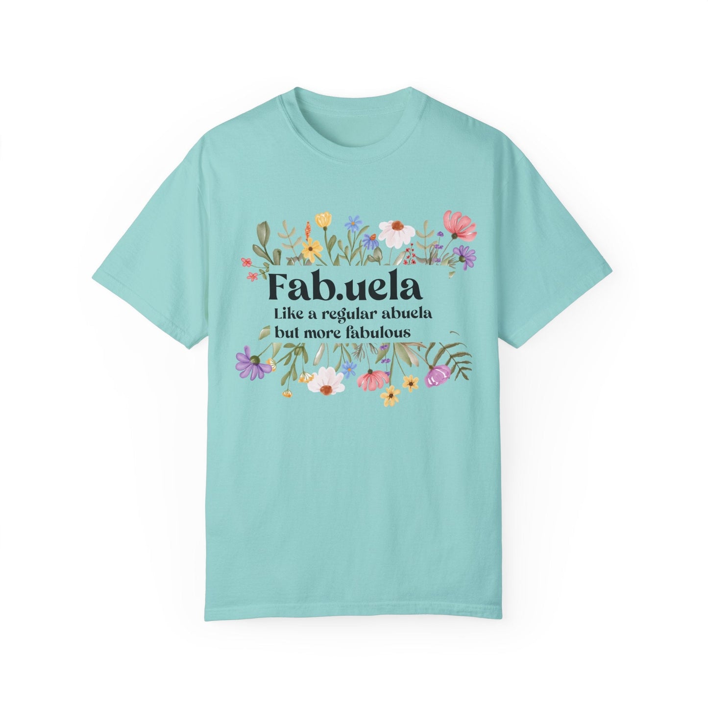 Fabuela Definition Tee - Spanish Grandma Shirt, Glamma Gift Baby Reveal Surprise for New Grandma Funny Abuela T-Shirt - Bebe Buchi