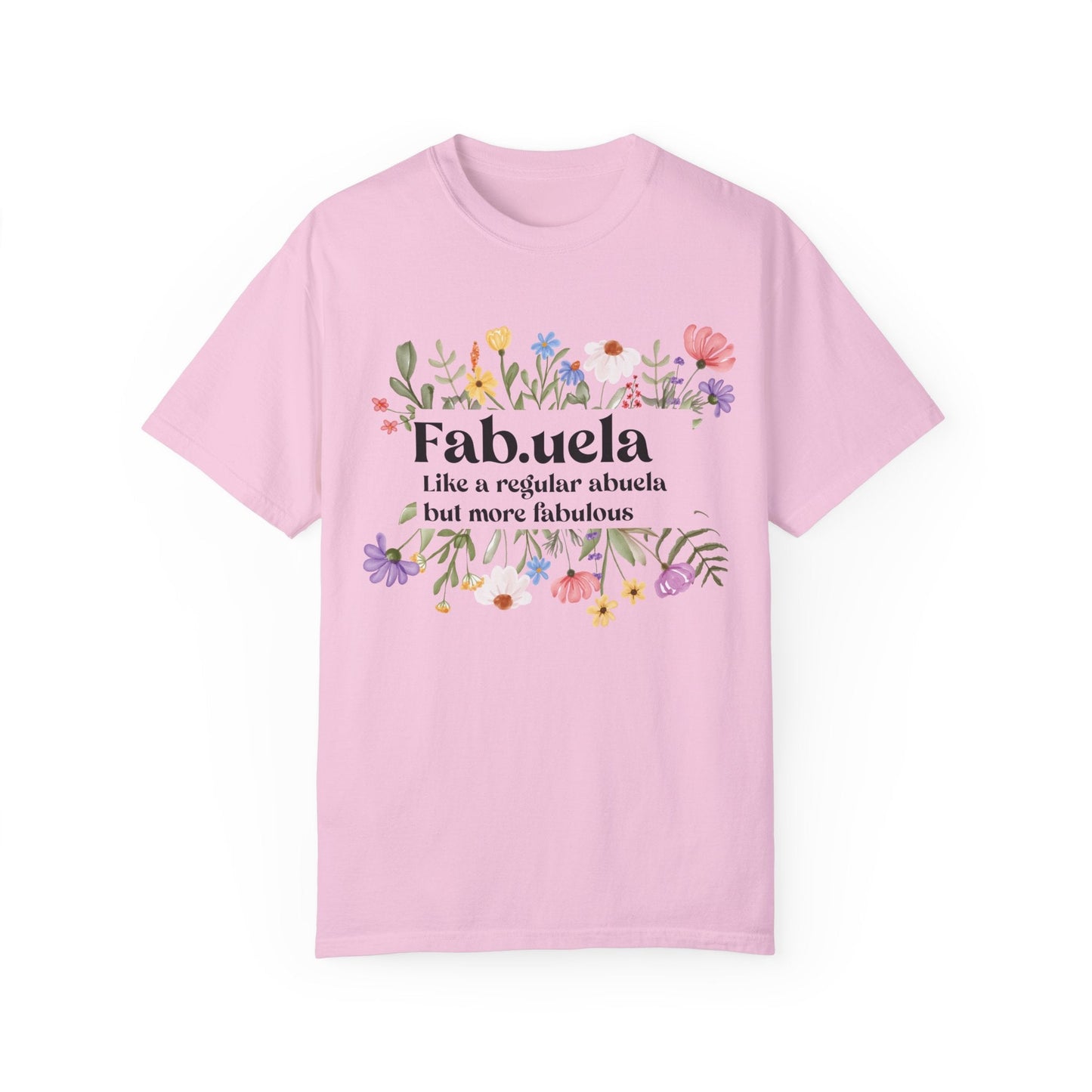 Fabuela Definition Tee - Spanish Grandma Shirt, Glamma Gift Baby Reveal Surprise for New Grandma Funny Abuela T-Shirt - Bebe Buchi