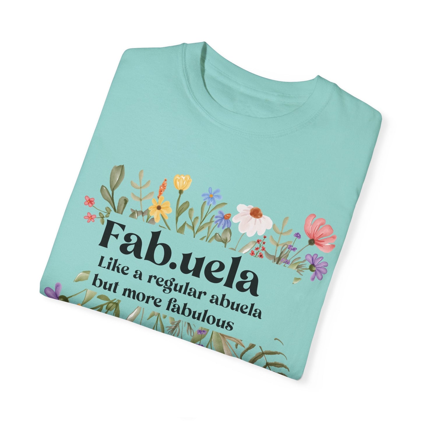 Fabuela Definition Tee - Spanish Grandma Shirt, Glamma Gift Baby Reveal Surprise for New Grandma Funny Abuela T-Shirt - Bebe Buchi