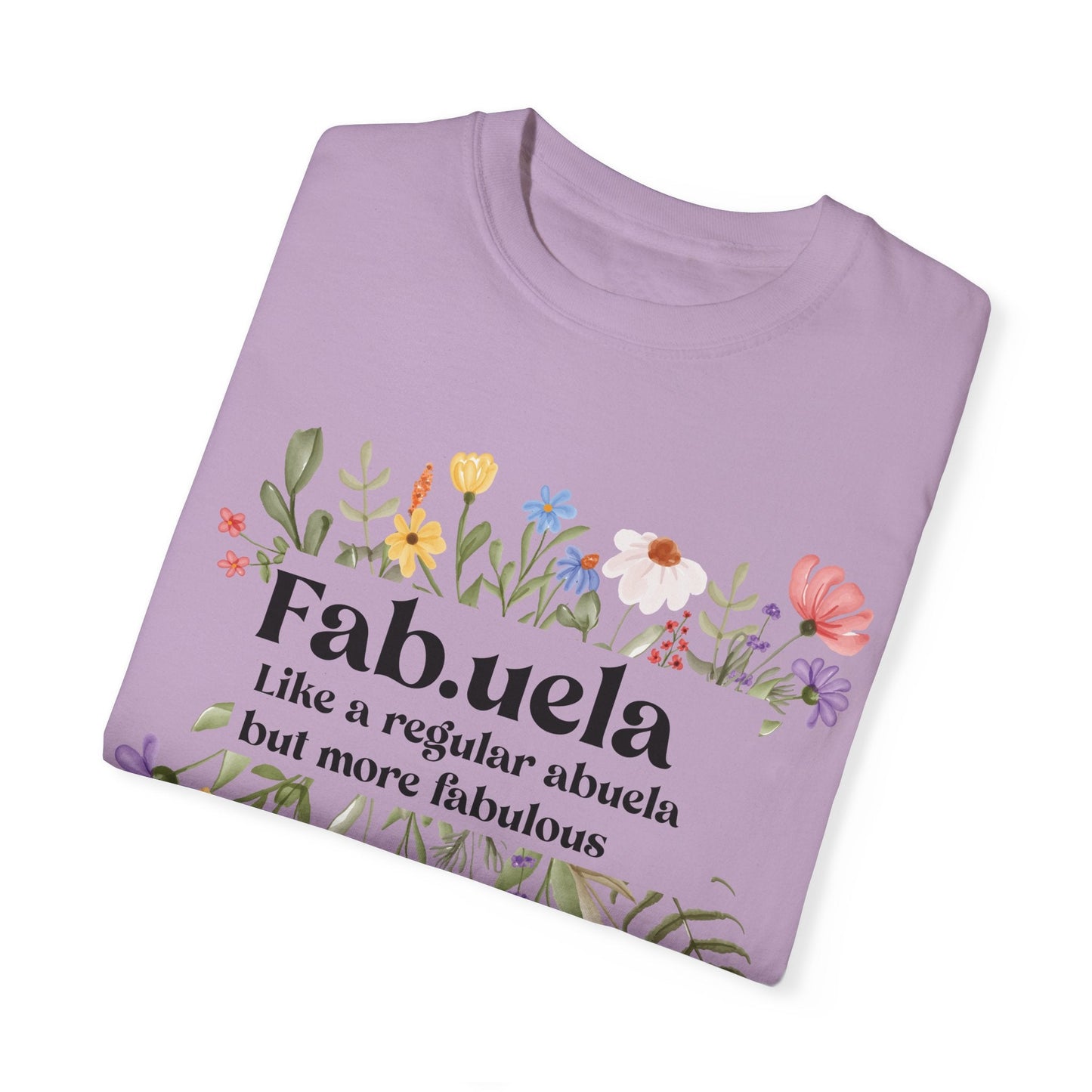 Fabuela Definition Tee - Spanish Grandma Shirt, Glamma Gift Baby Reveal Surprise for New Grandma Funny Abuela T-Shirt - Bebe Buchi