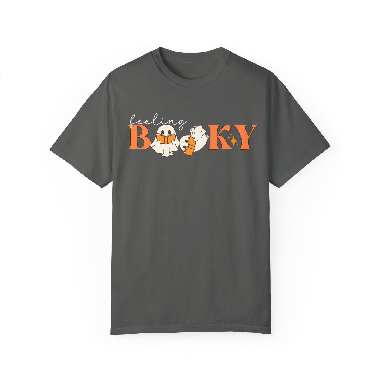 Feeling Booky Ghosts Reading Books Shirt, Books Lover Ghost Gift, Cute Little Ghost Shirt, Womens Halloween Shirt, Spooky Season Shirt Tee - Bebe Buchi