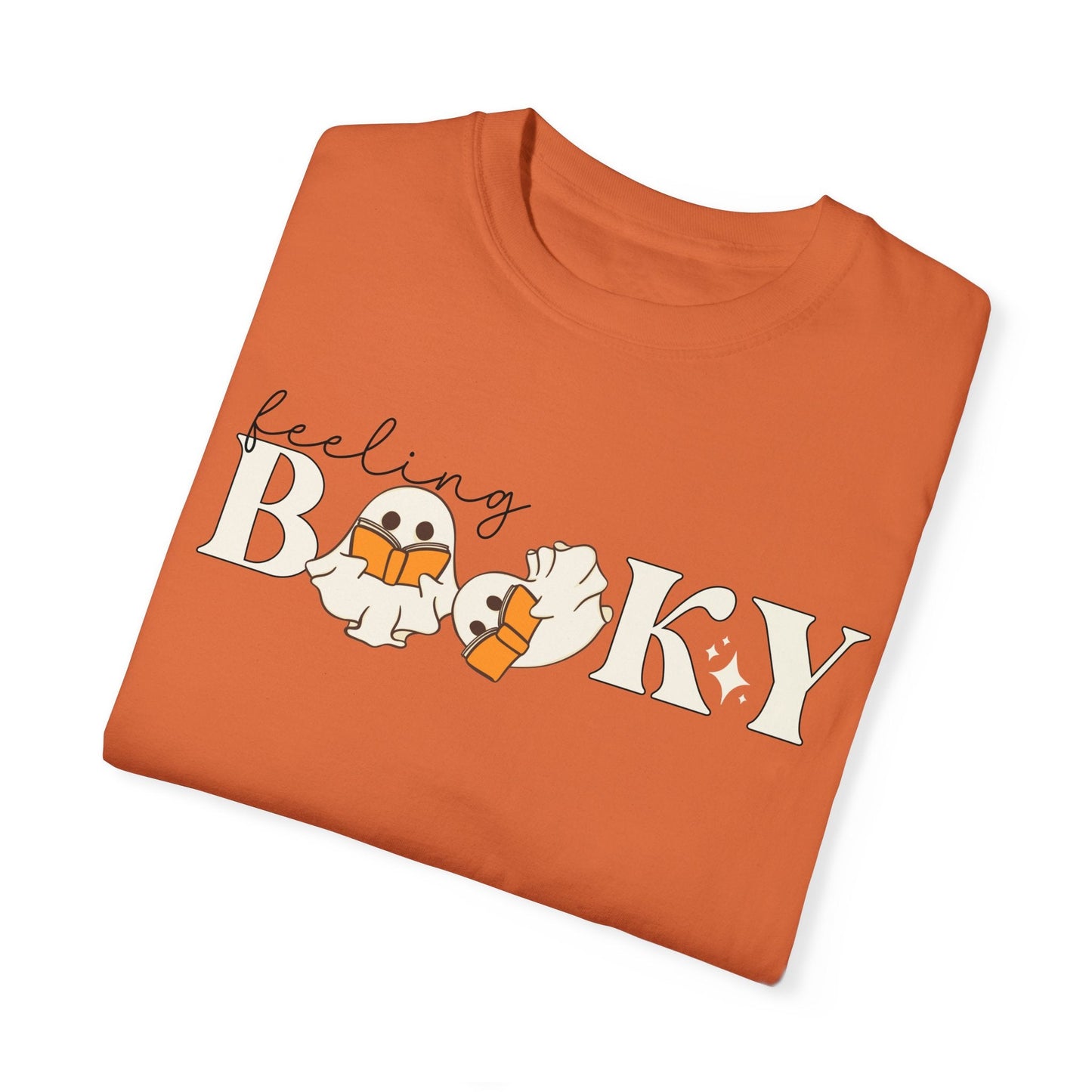 Feeling Booky Ghosts Reading Books Shirt, Books Lover Ghost Gift, Cute Little Ghost Shirt, Womens Halloween Shirt, Spooky Season Shirt Tee - Bebe Buchi