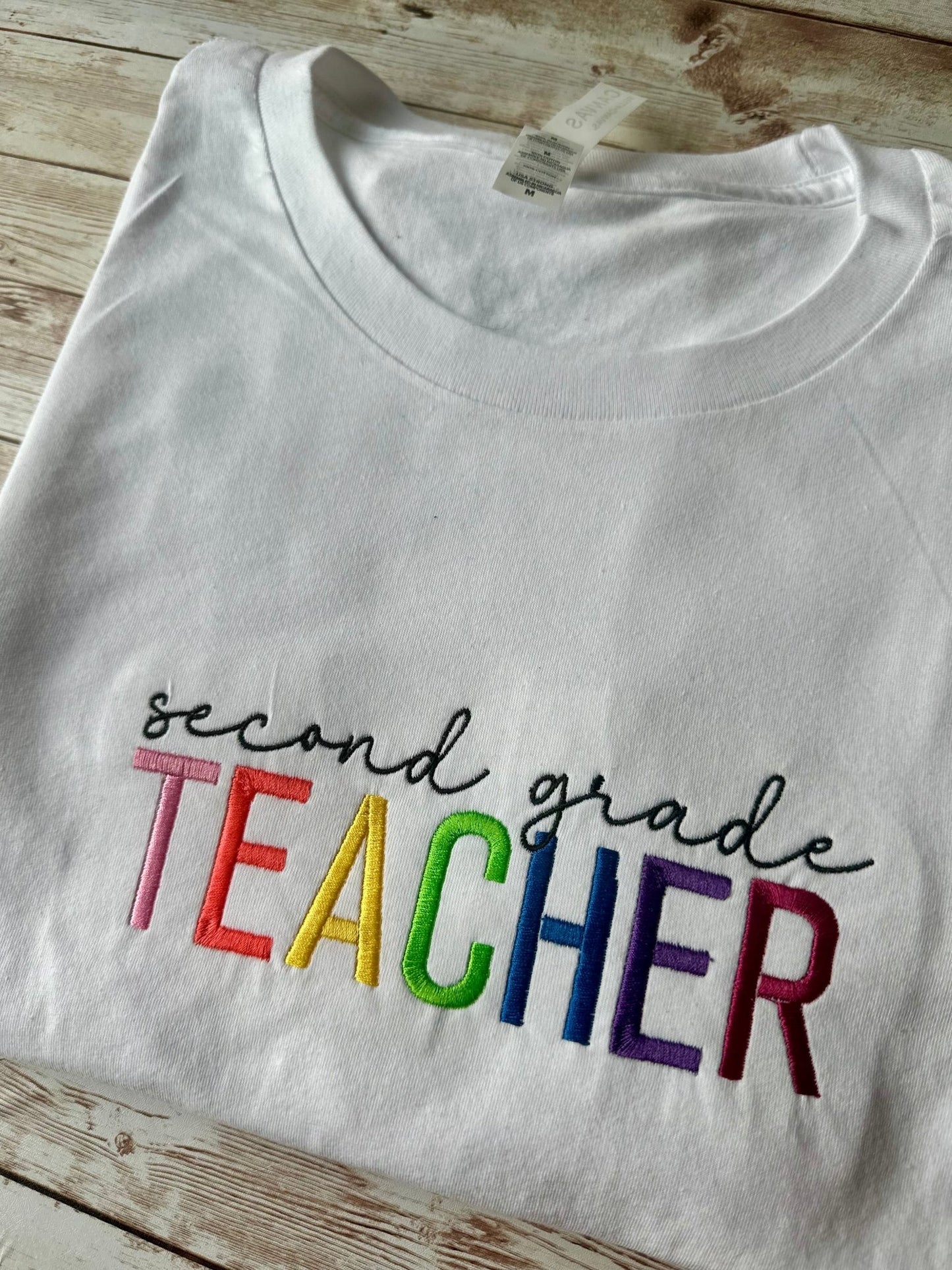 Grade Teacher Shirts Embroidered Gifts Kindergarten Sweatshirt - Bebe Buchi