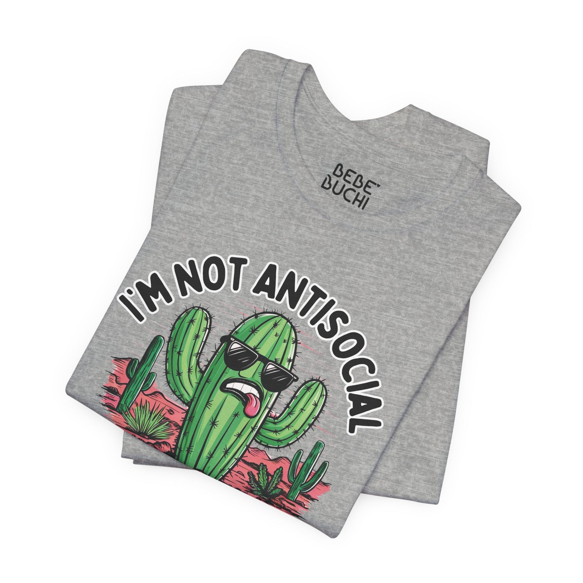 I'm Not Antisocial Funny T - Shirt Silly Meme Tee Mental Health Goofy Y2K Shirt Trendy Cartoon Vintage ADHD Funny Shirts - Bebe Buchi