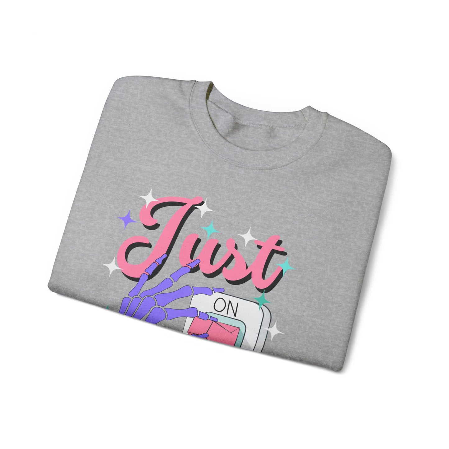 Just Breathe Unisex Heavy Blend™ Crewneck Sweatshirt - Bebe Buchi