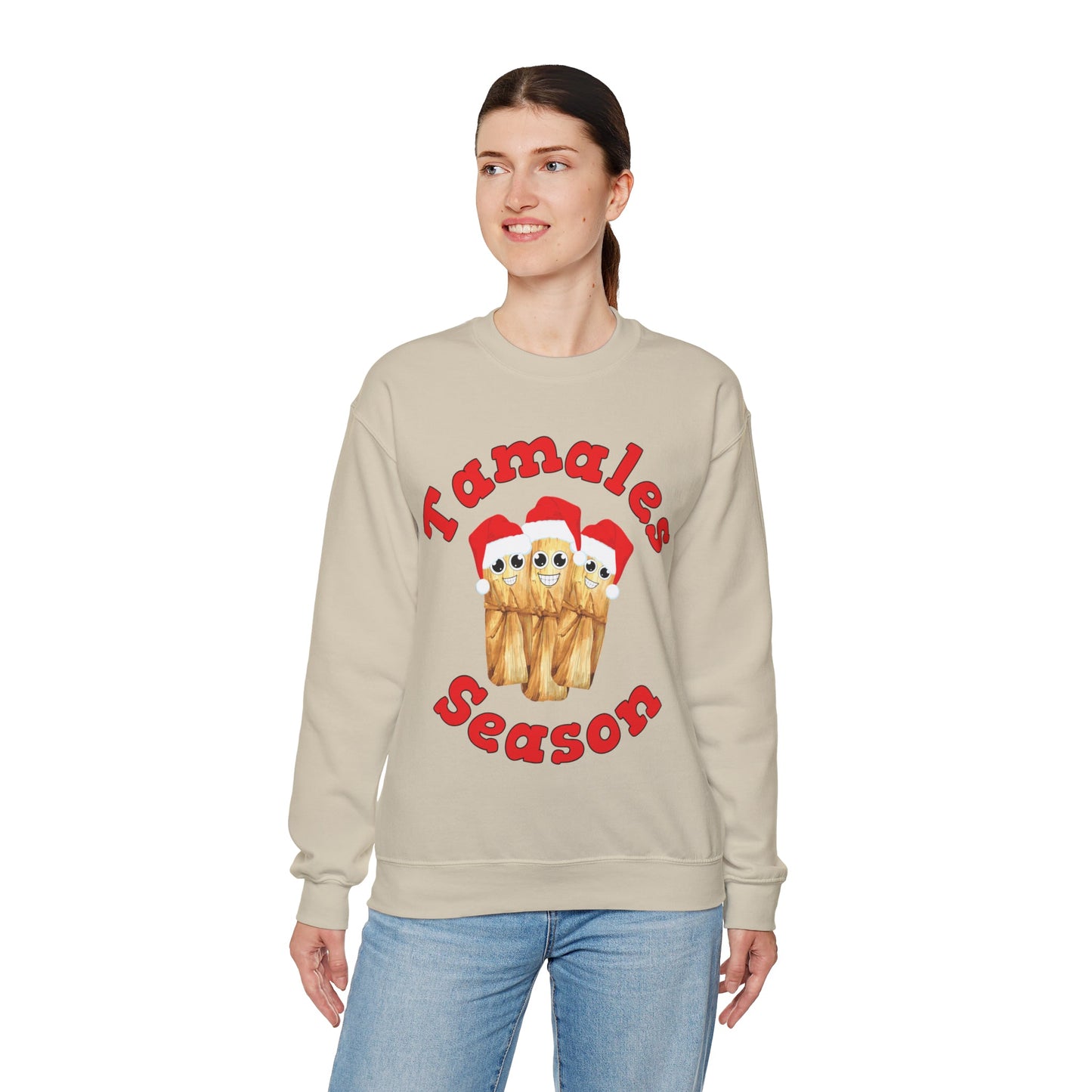 Kawaii Tamales Season Sweatshirt - Festive Holiday Apparel - Bebe Buchi