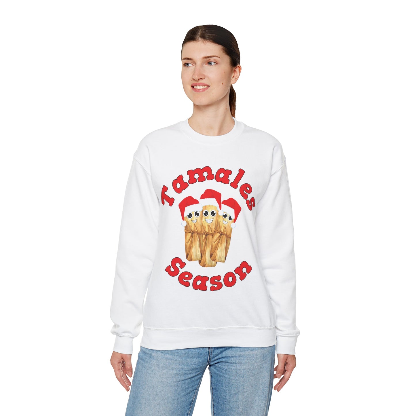 Kawaii Tamales Season Sweatshirt - Festive Holiday Apparel - Bebe Buchi