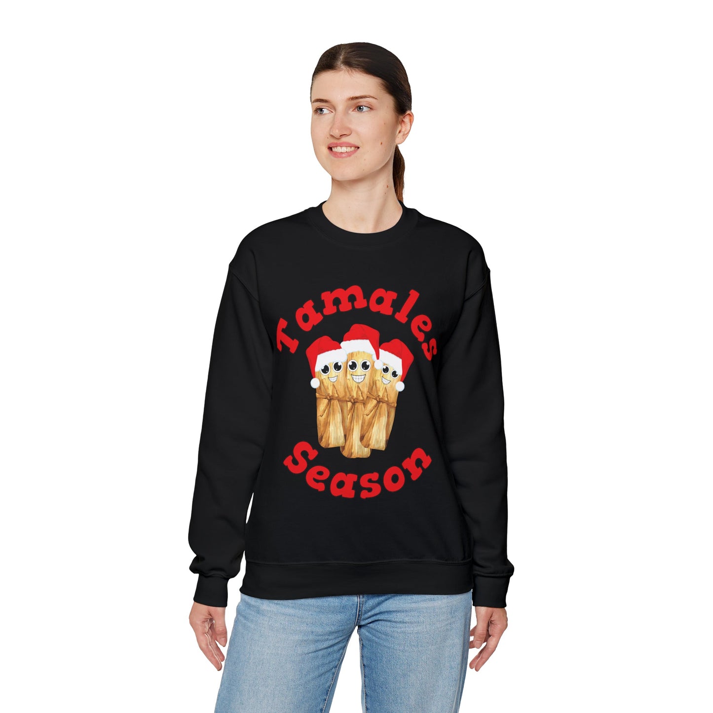 Kawaii Tamales Season Sweatshirt - Festive Holiday Apparel - Bebe Buchi