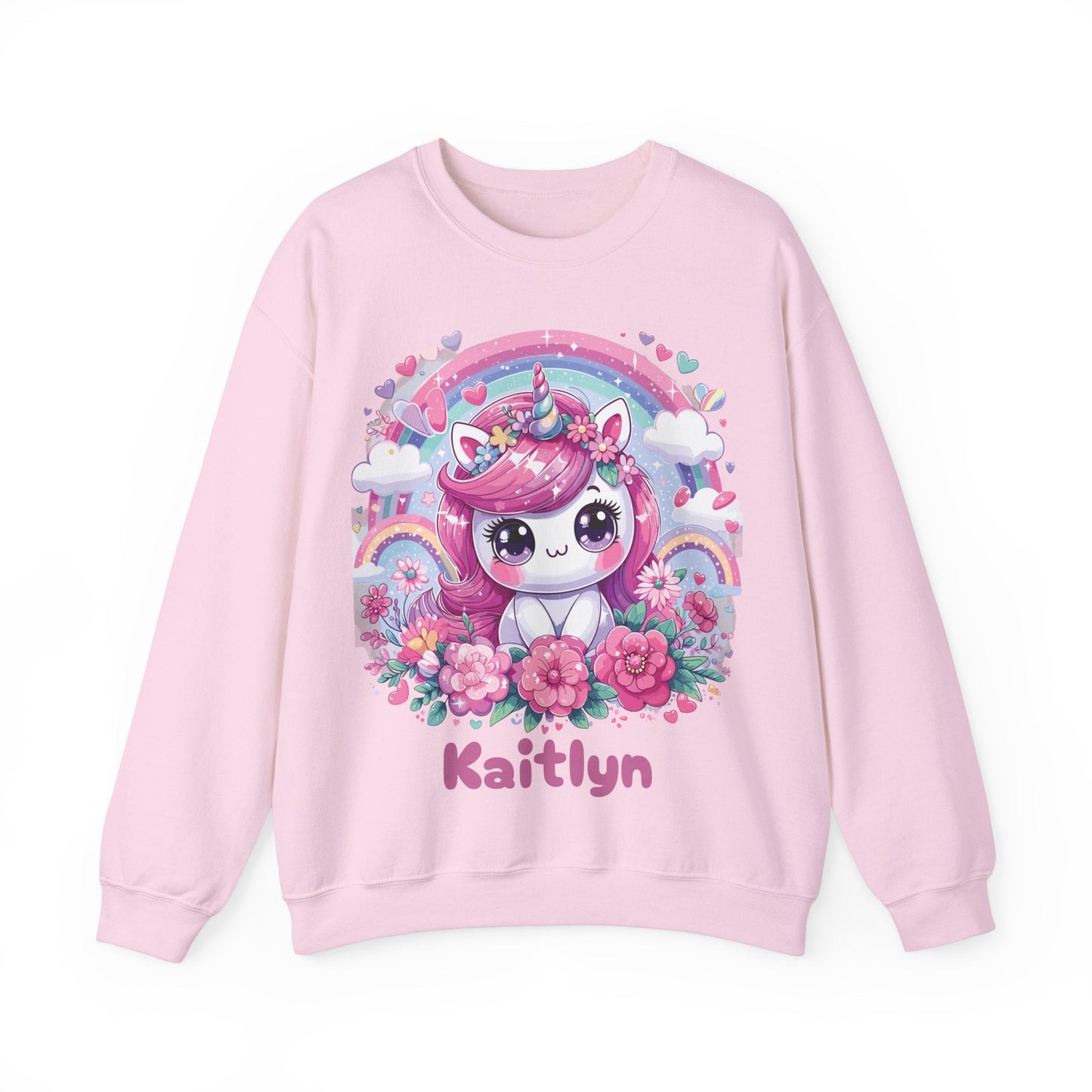 Kawaii Unicorn Unisex Heavy Blend™ Crewneck Sweatshirt - Bebe Buchi