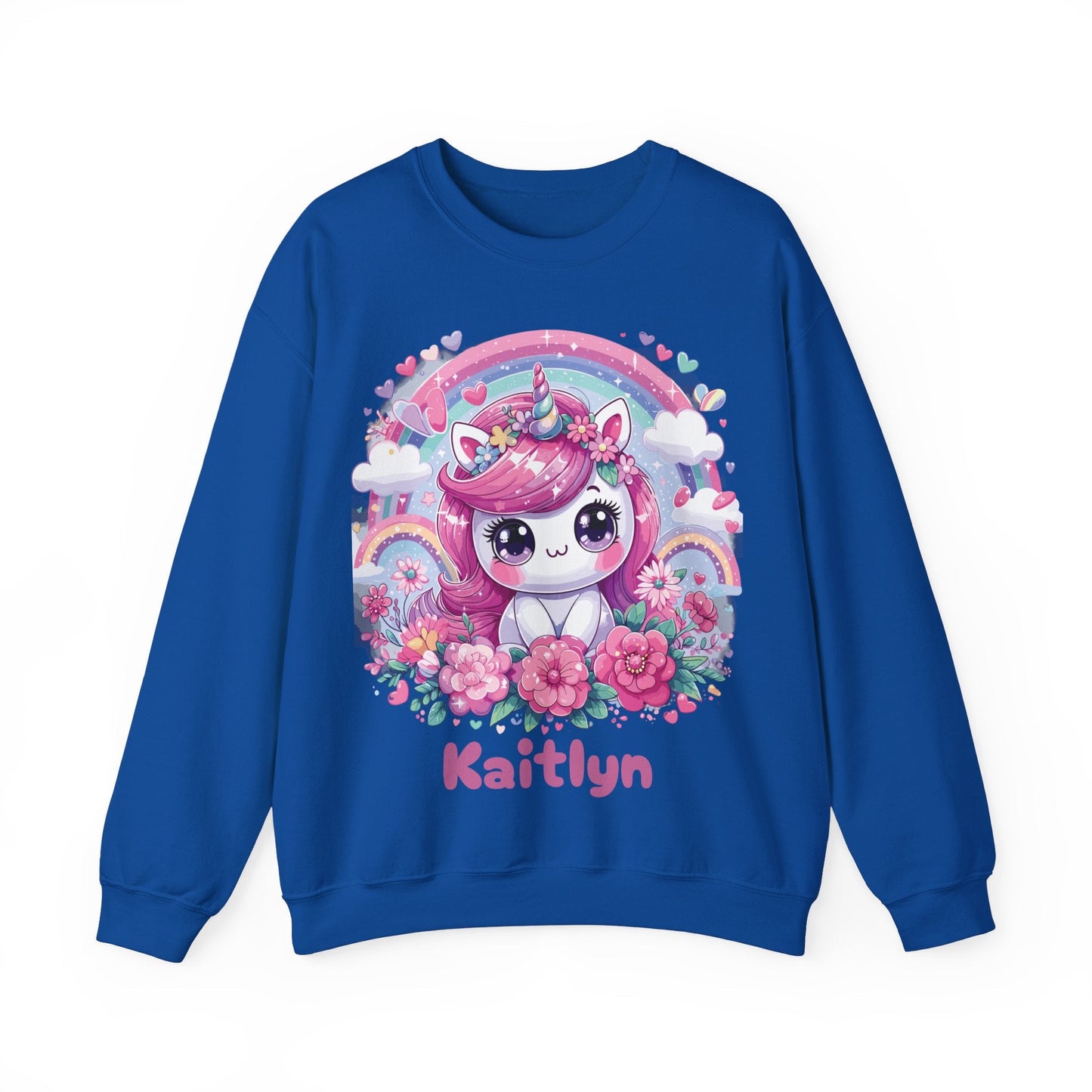 Kawaii Unicorn Unisex Heavy Blend™ Crewneck Sweatshirt - Bebe Buchi