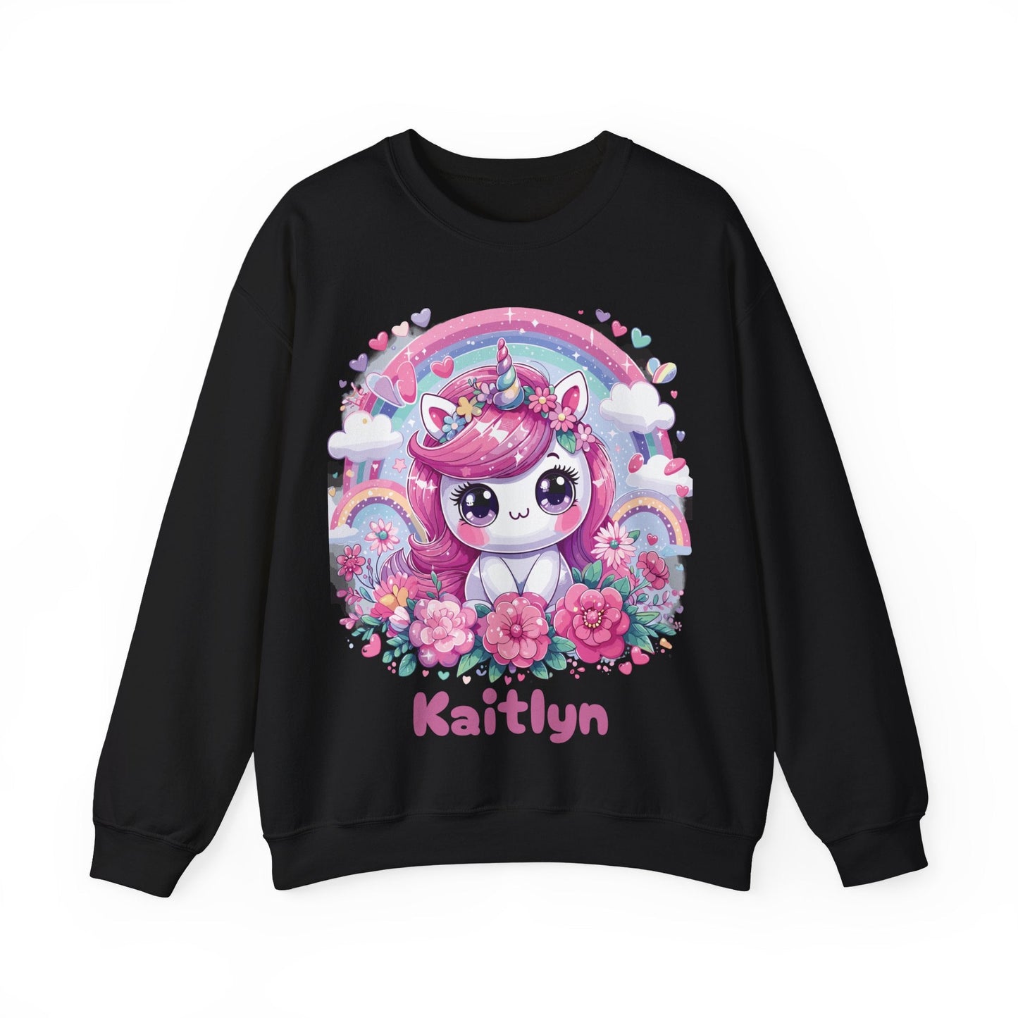 Kawaii Unicorn Unisex Heavy Blend™ Crewneck Sweatshirt - Bebe Buchi