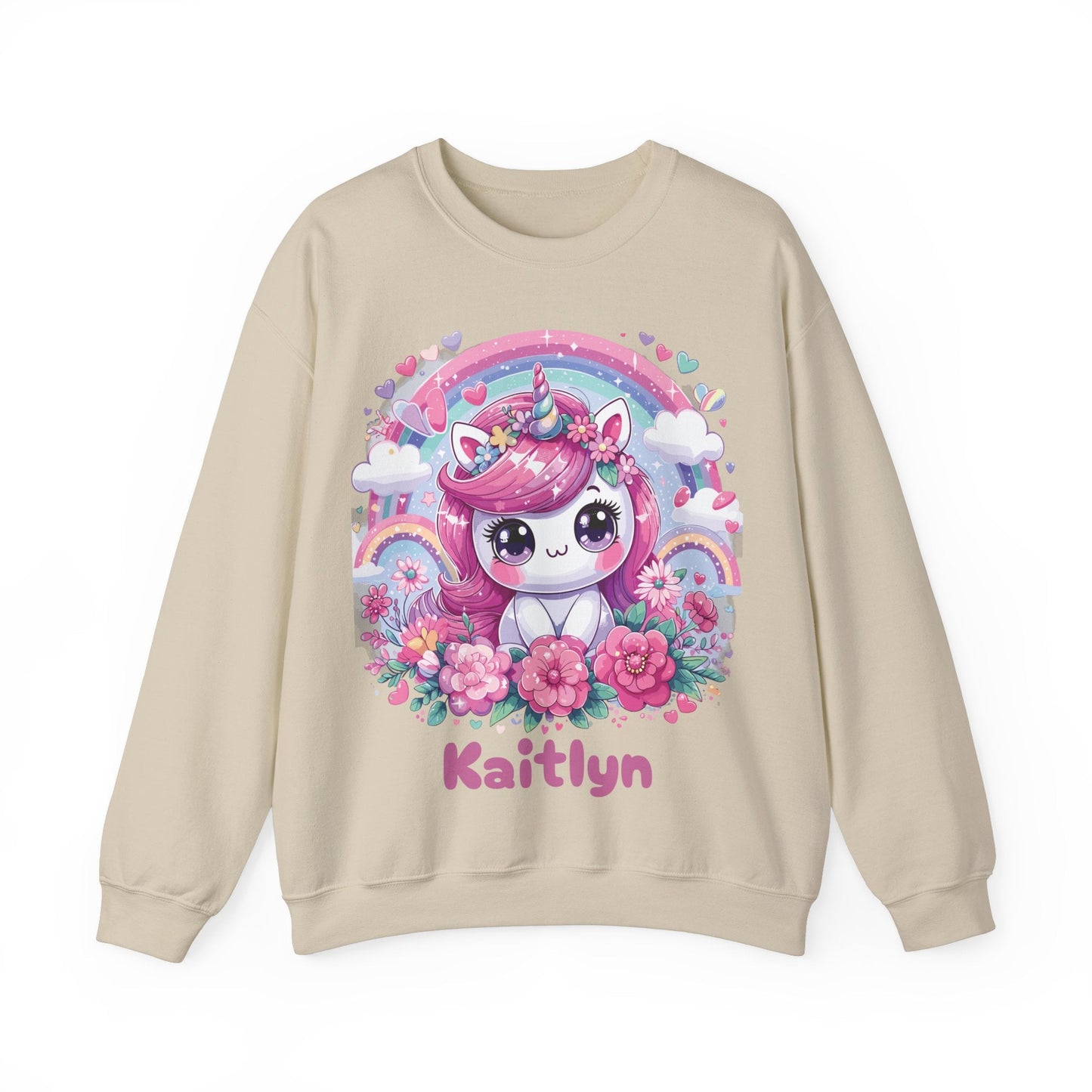 Kawaii Unicorn Unisex Heavy Blend™ Crewneck Sweatshirt - Bebe Buchi