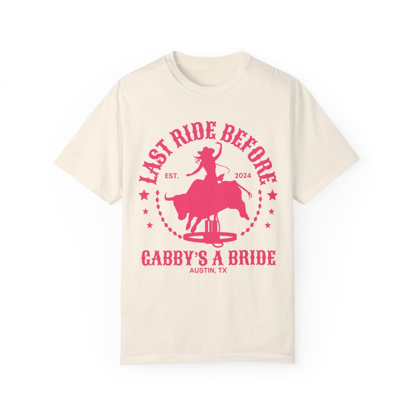 Last Ride Before Bachelorette Shirt, Personalized Location Western Bridal Party Shirt, Custom Western Bachelorette Shirt Western Bride Shirt - Bebe Buchi