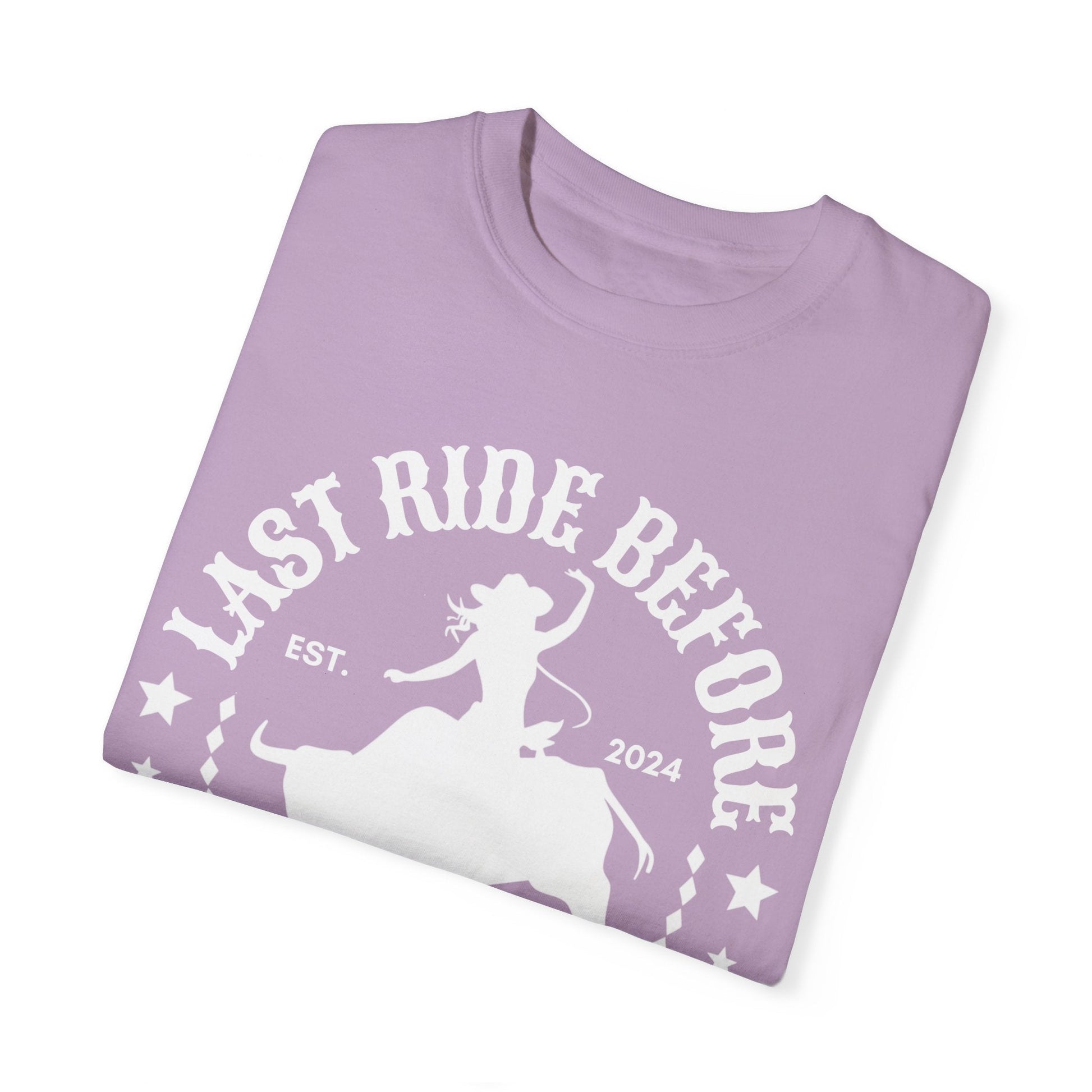 Last Ride Before Bachelorette Shirt, Personalized Location Western Bridal Party Shirt, Custom Western Bachelorette Shirt Western Bride Shirt - Bebe Buchi