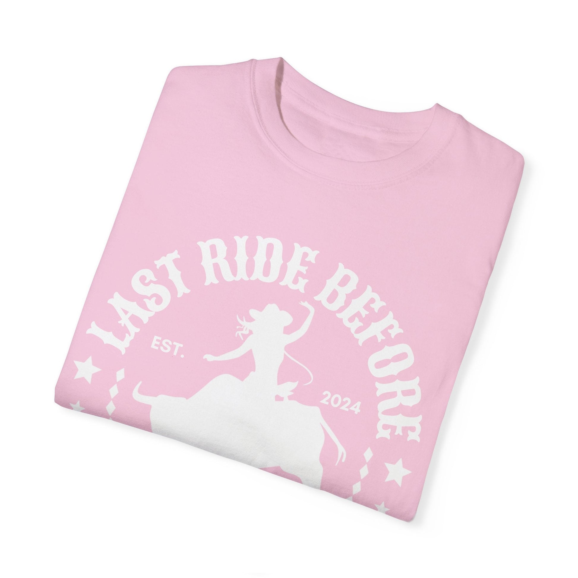 Last Ride Before Bachelorette Shirt, Personalized Location Western Bridal Party Shirt, Custom Western Bachelorette Shirt Western Bride Shirt - Bebe Buchi