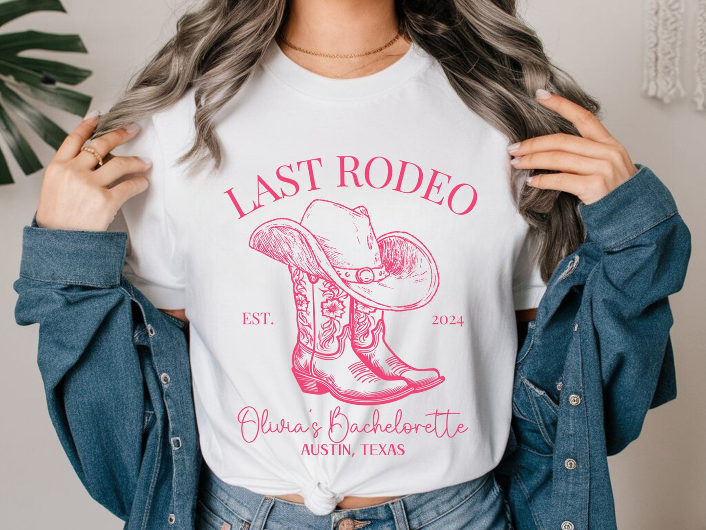 Last Rodeo Bachelorette Shirt, Custom Western Bachelorette Shirt, Personalized Location Western Bridal Party Shirt, Western Bride Shirt - Bebe Buchi