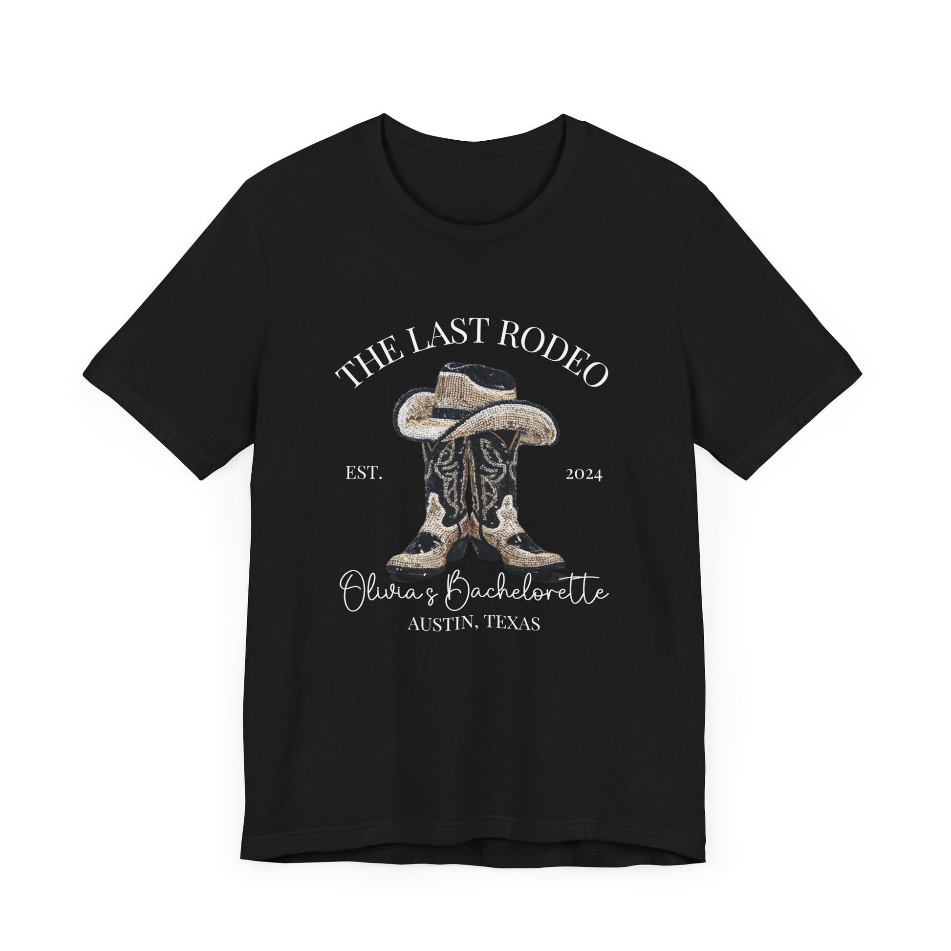 Last Rodeo Bachelorette Shirt, Custom Western Bachelorette Shirt, Personalized Location Western Bridal Party Shirt, Western Bride Shirt - Bebe Buchi