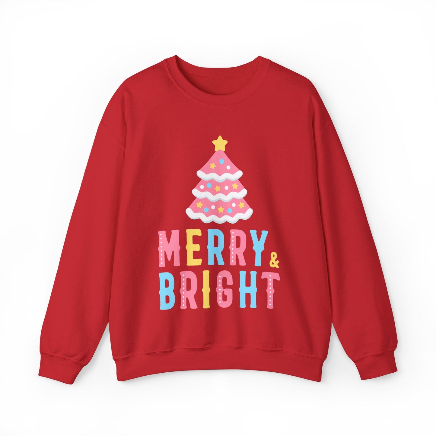 Merry & Bright Christmas Tree Sweatshirt - Bebe Buchi